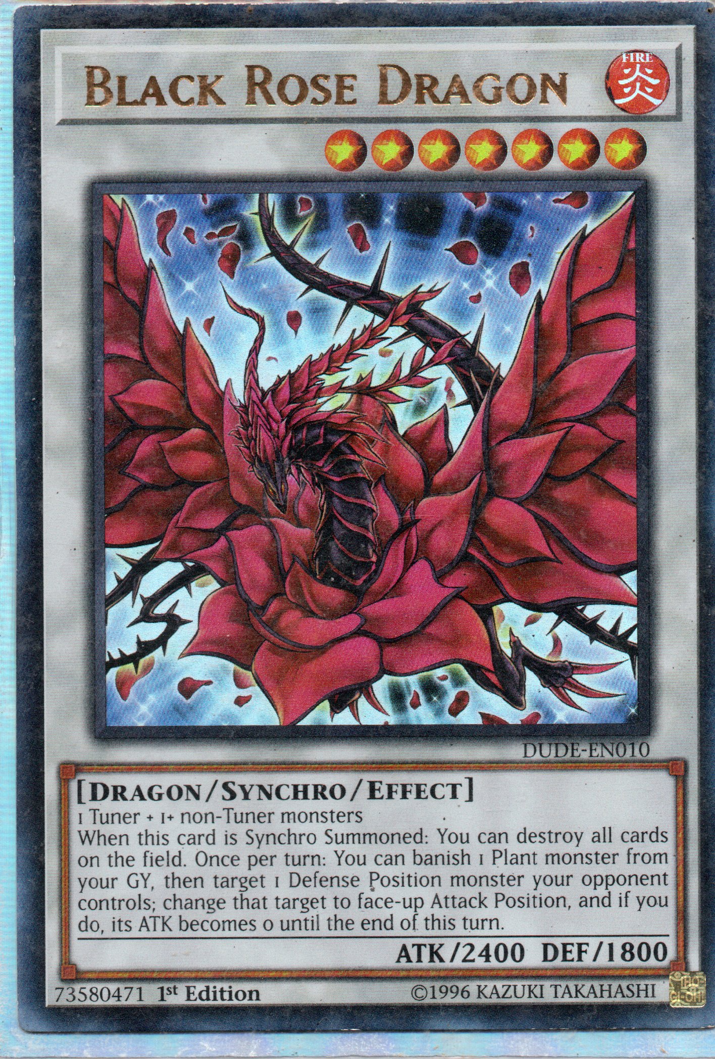 Black Rose Dragon DUDE-EN010 Ultra rare
