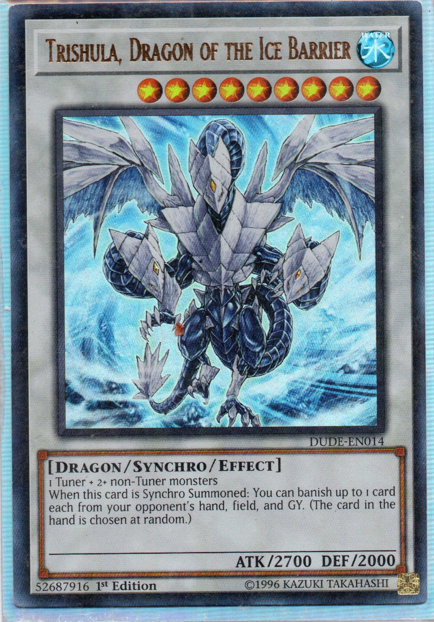 Trishula, Dragon of the Ice Barrier DUDE-EN014 Ultra rare