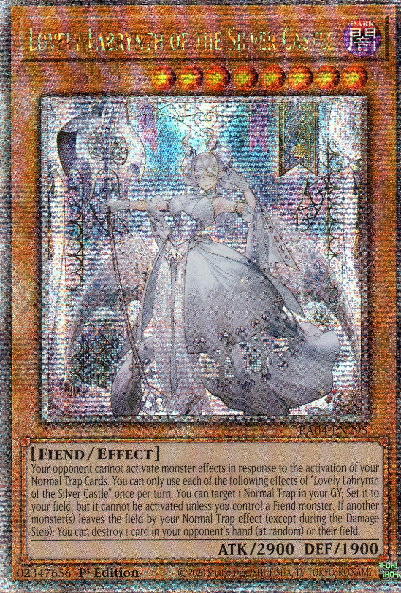 Lovely Labrynth of the Silver Castle RA04-EN295 Quarter Rare