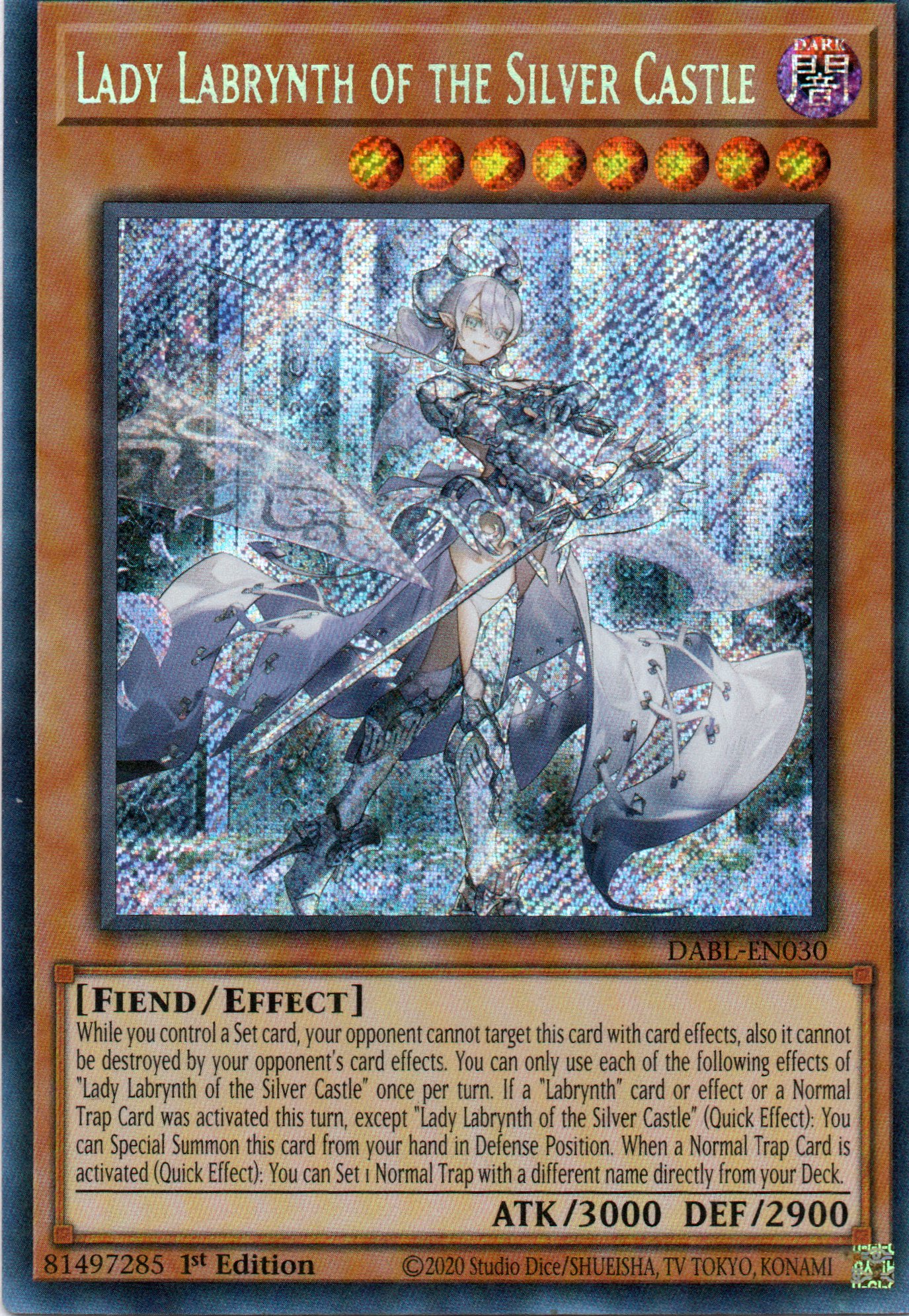 Lady Labrynth of Silver Castle DABL-EN030 Secret rare
