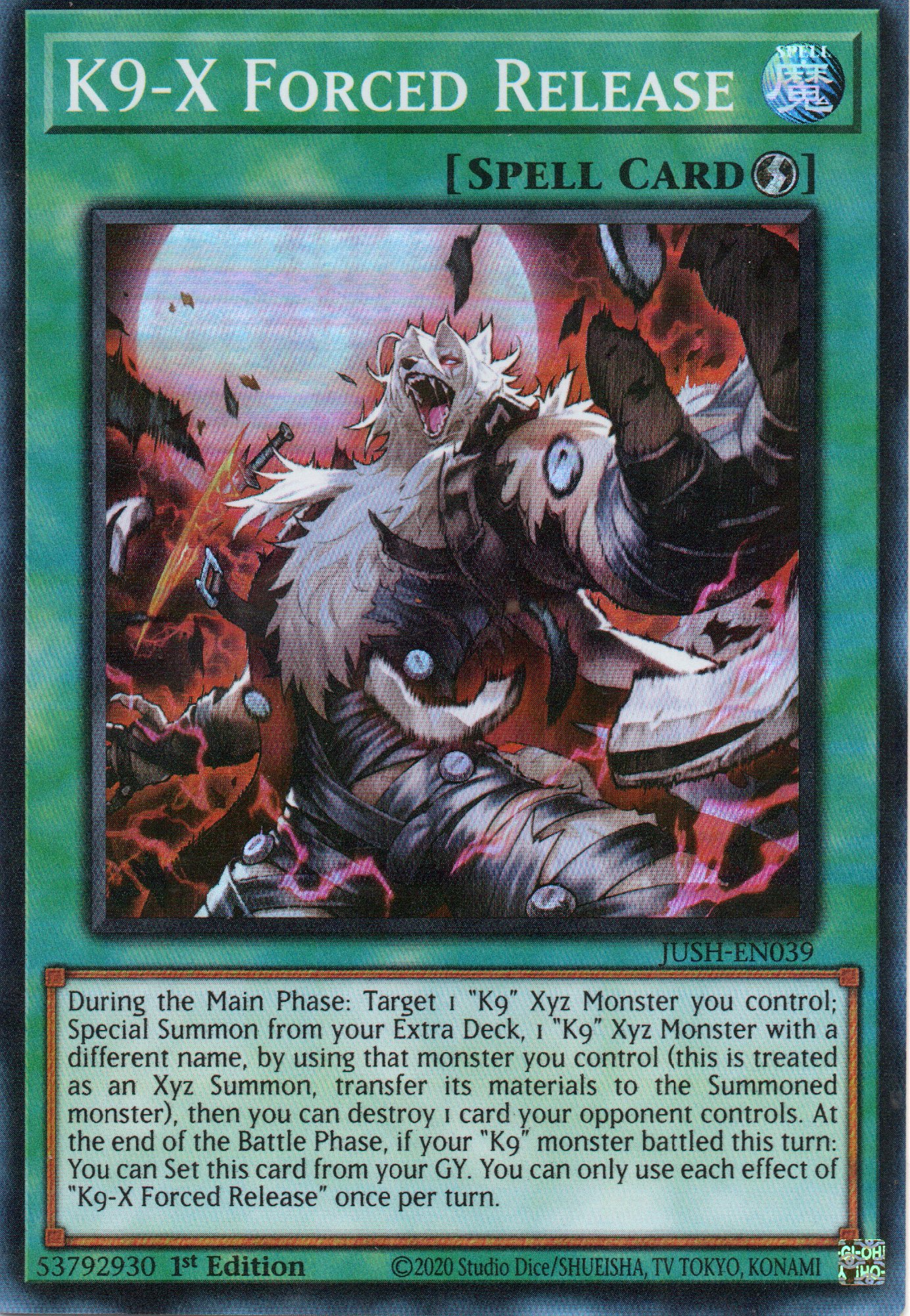 K9-X Forced Release JUSH-EN039 Super rare