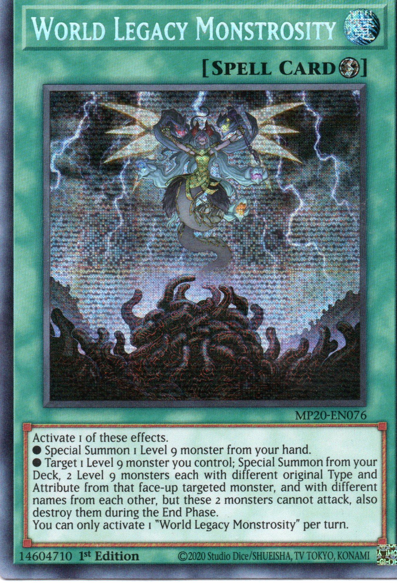 World Legacy Monstruosity MP20-EN076 Secret rare