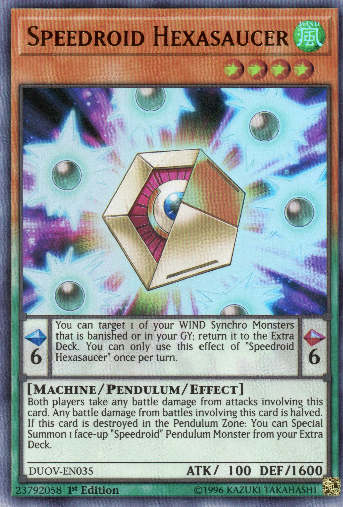 Speedroid Hexasauger DUOV-EN035 Ultra rare