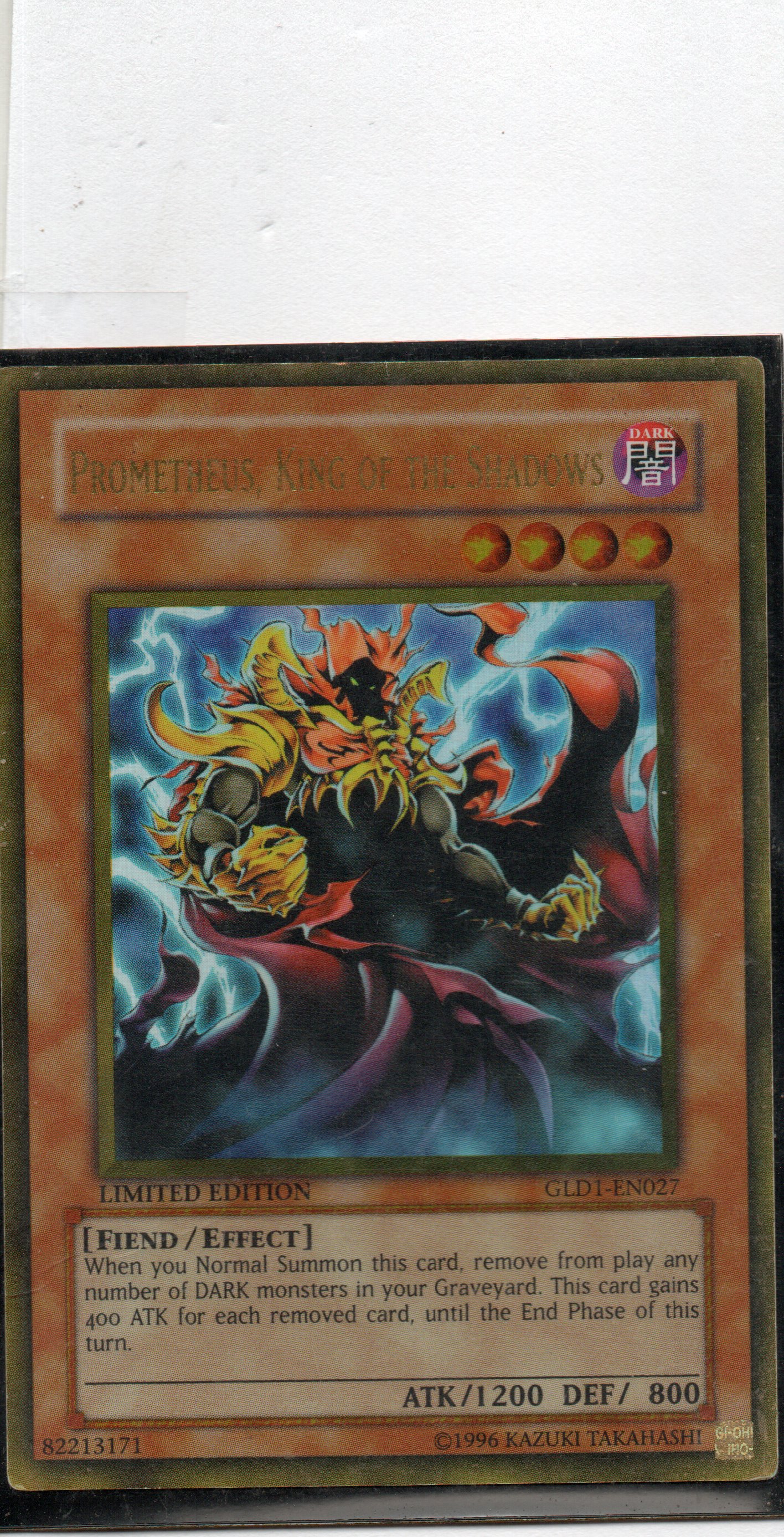 Prometheus, King of the Shadows GLD1-EN027 Gold rare