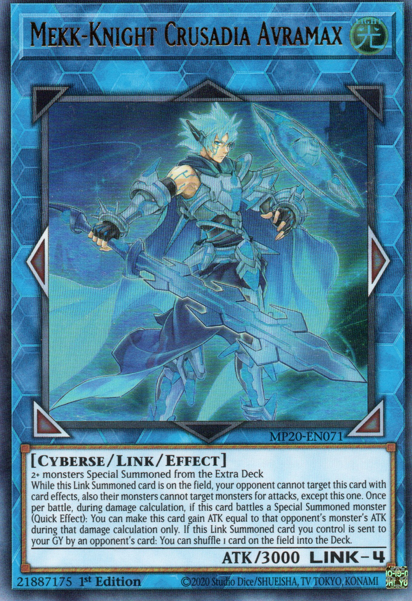 Mekk-Knight Crusadia Avramax MP20-EN071 Ultra rare