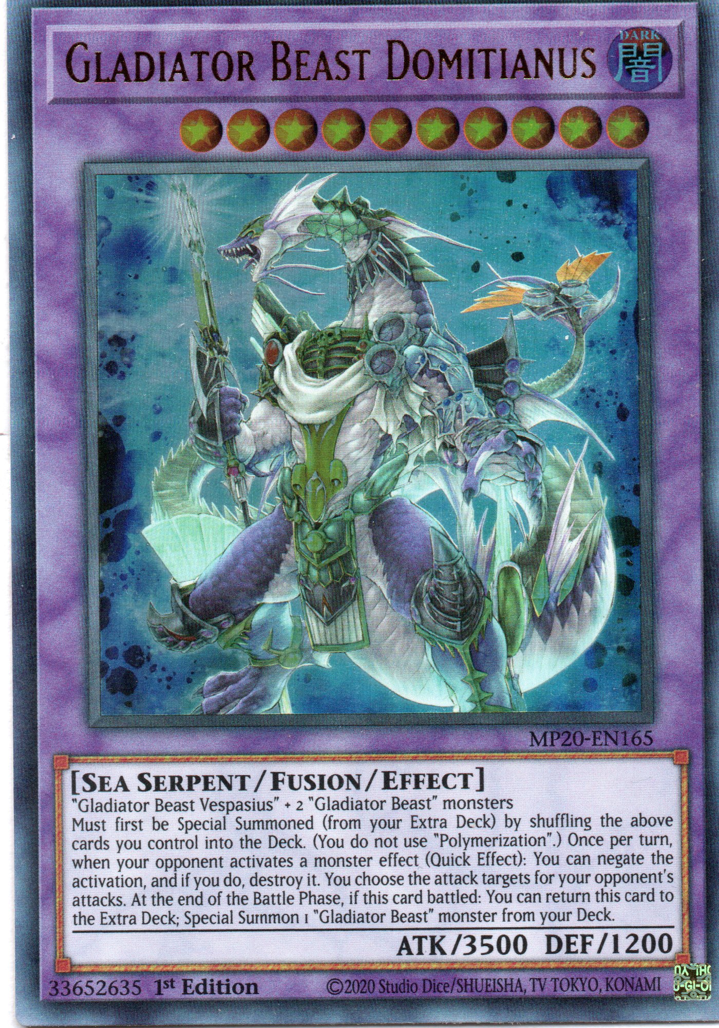 Gladiator Beast Domitianus MP20-EN165 Ultra rare