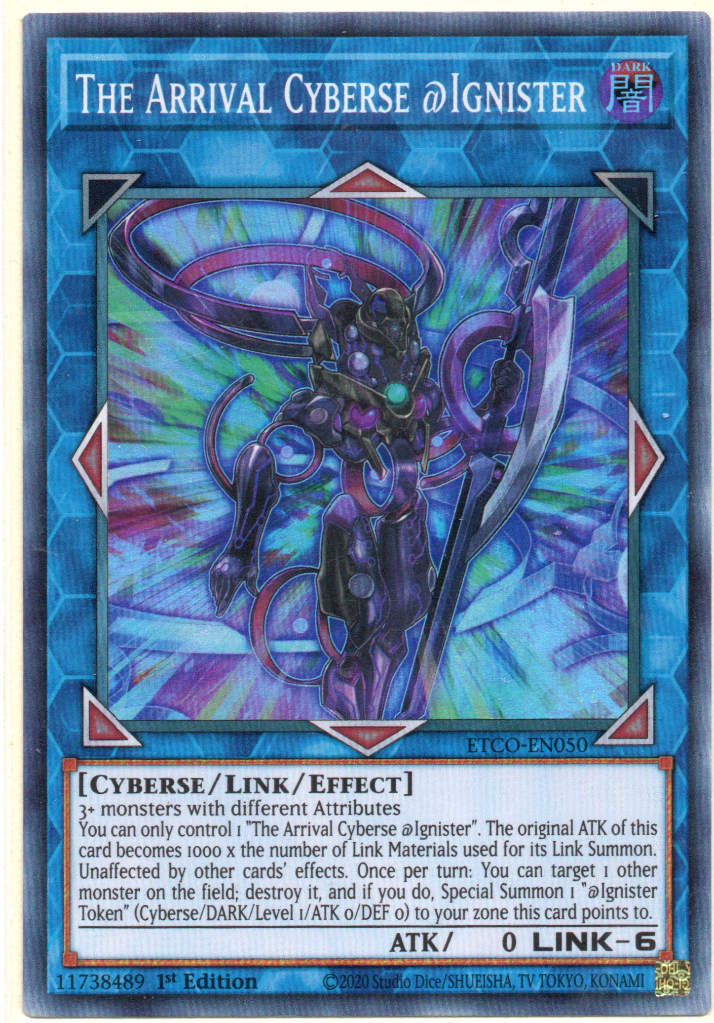 The Arrival Cyberse @Ignister ETCO-EN050 Super rare