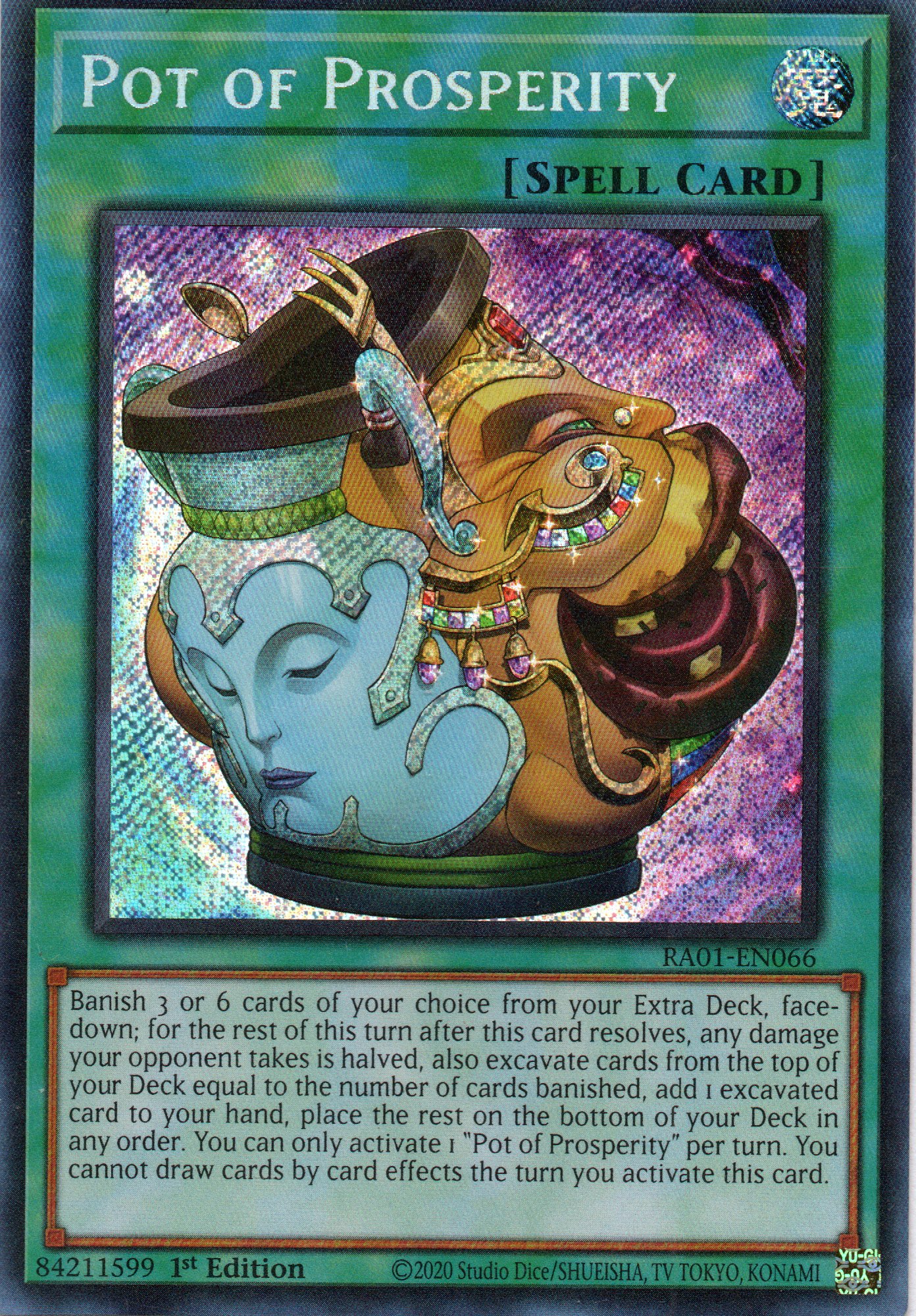Pot of Prosperity RA01-EN066 Secret rare