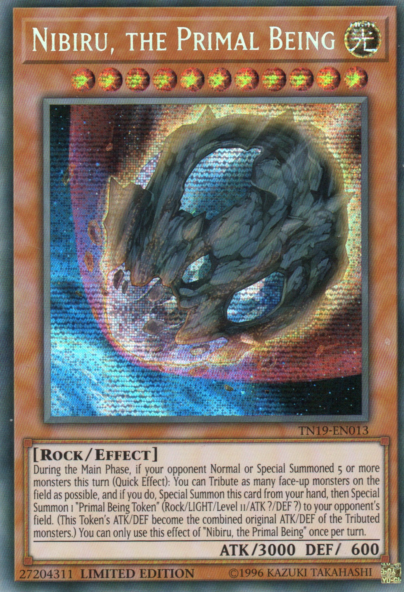 Nibiru, the Primal Being TN19-EN013 Secret rare