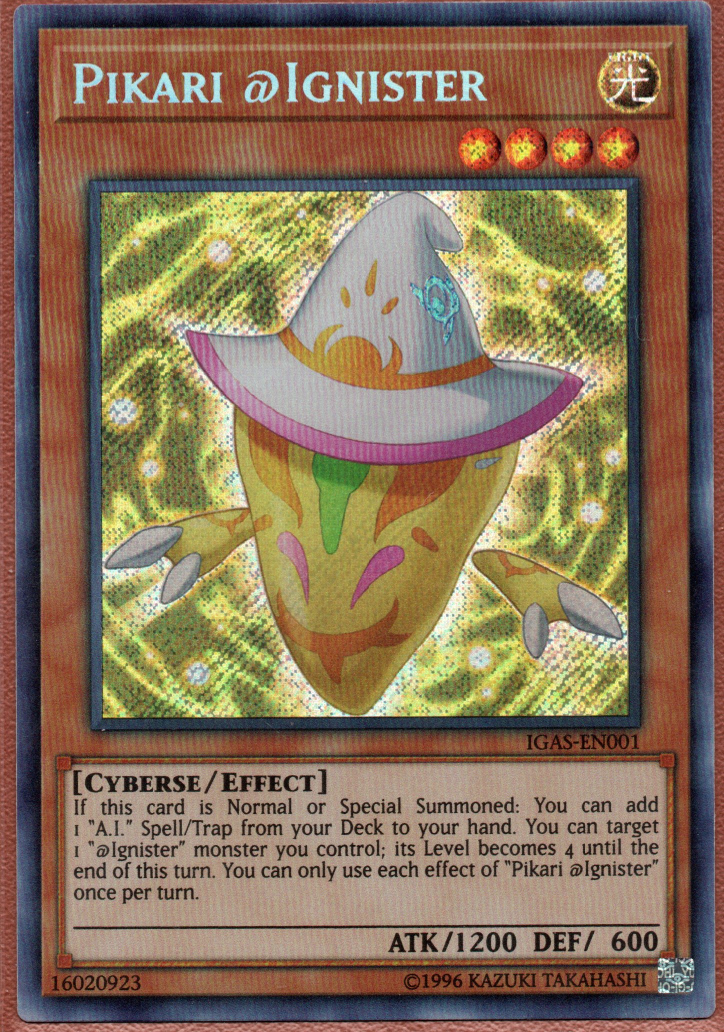 Pikari @Ignister IGAS-EN001 Secret rare