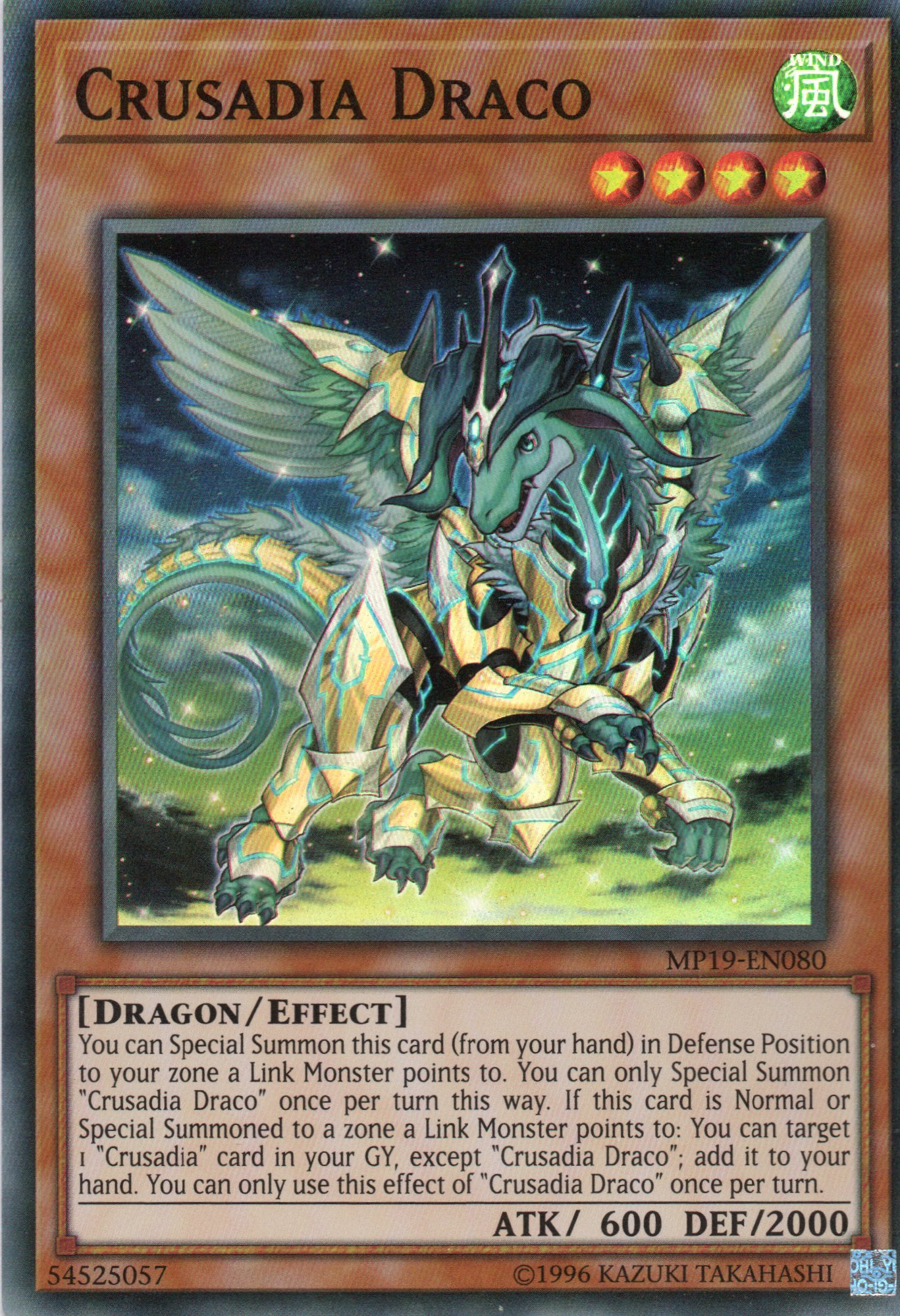 Crusadia Draco MP19-EN080 Super rare