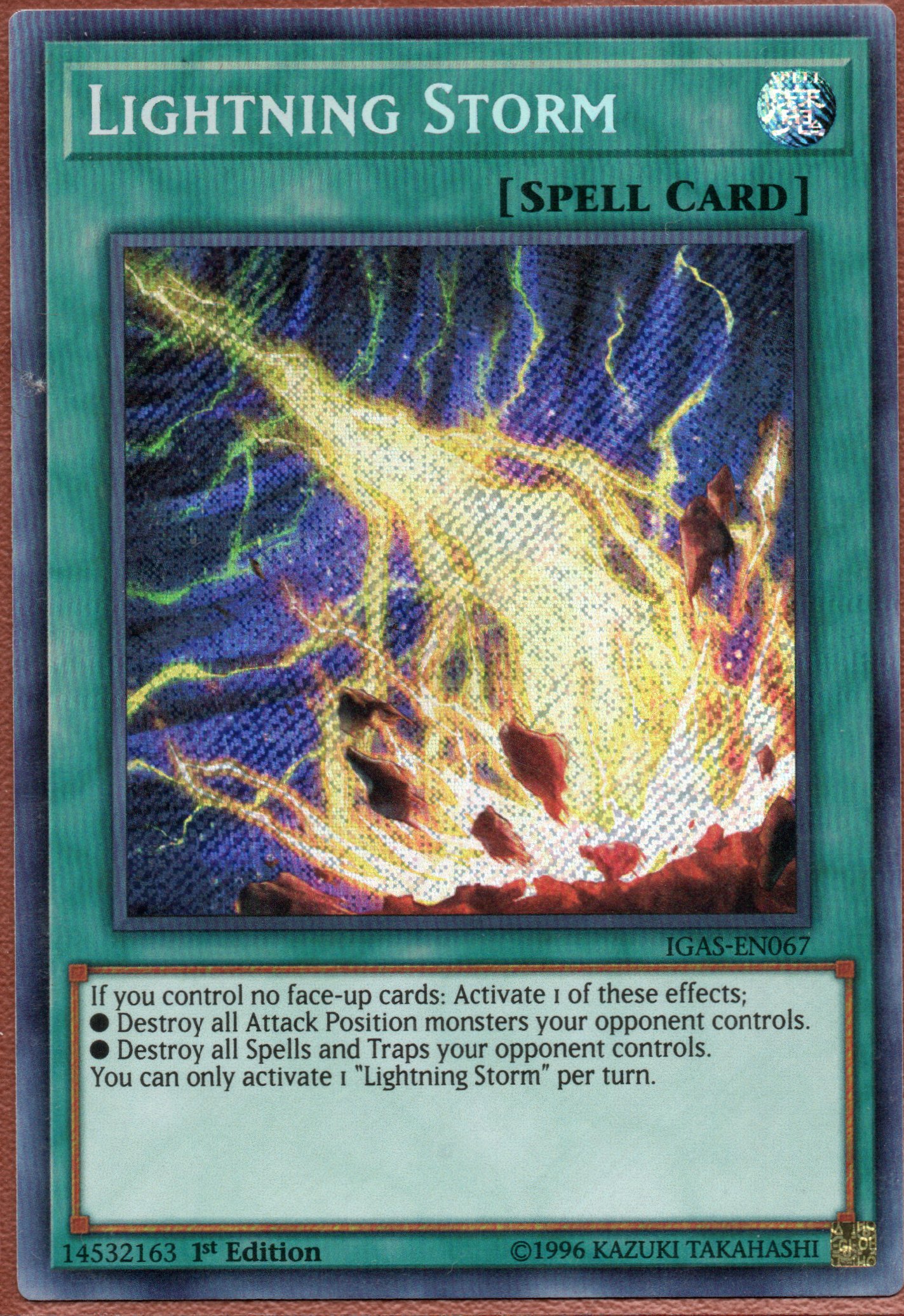 Lightning Storm IGAS-EN067 Secret rare