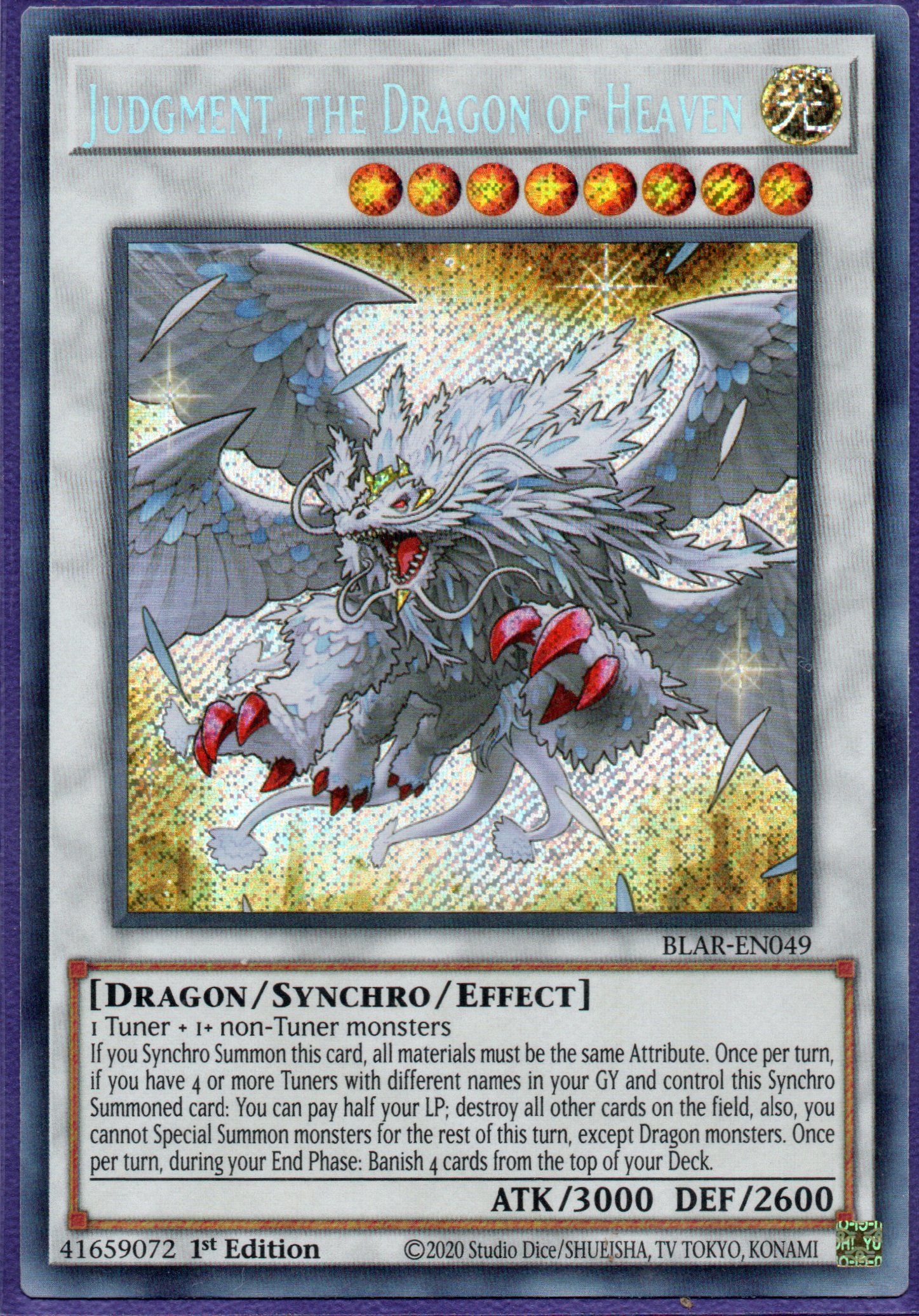 Judgment, the Dragon of Heaven BLAR-EN049 Secret rare