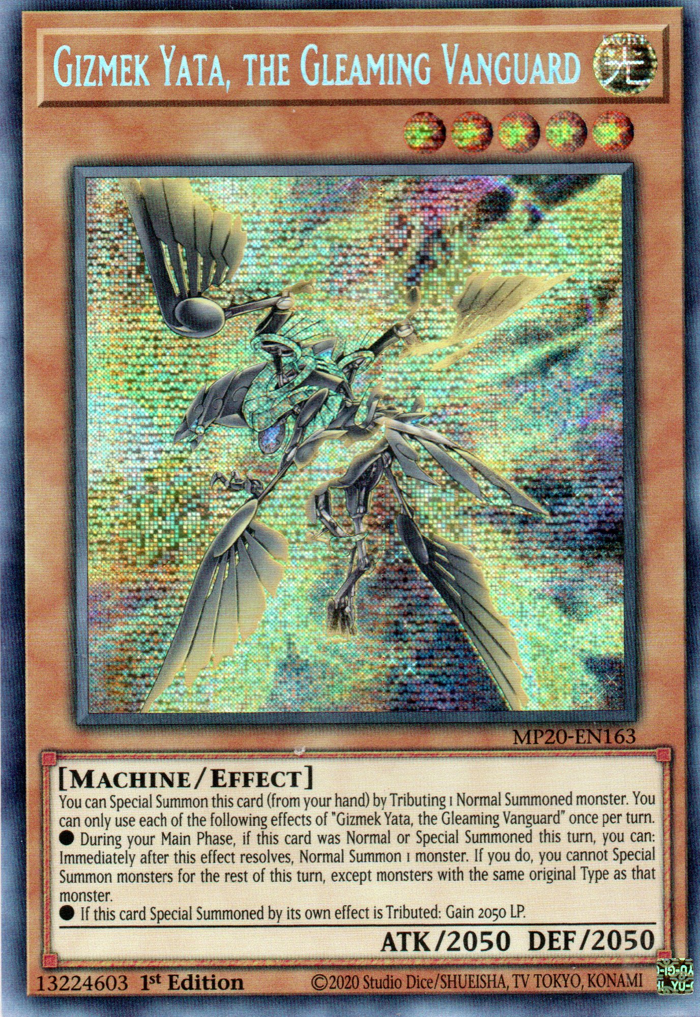 Gismek Yata, the Gleaming Vanguard MP20-EN163 Secret rare