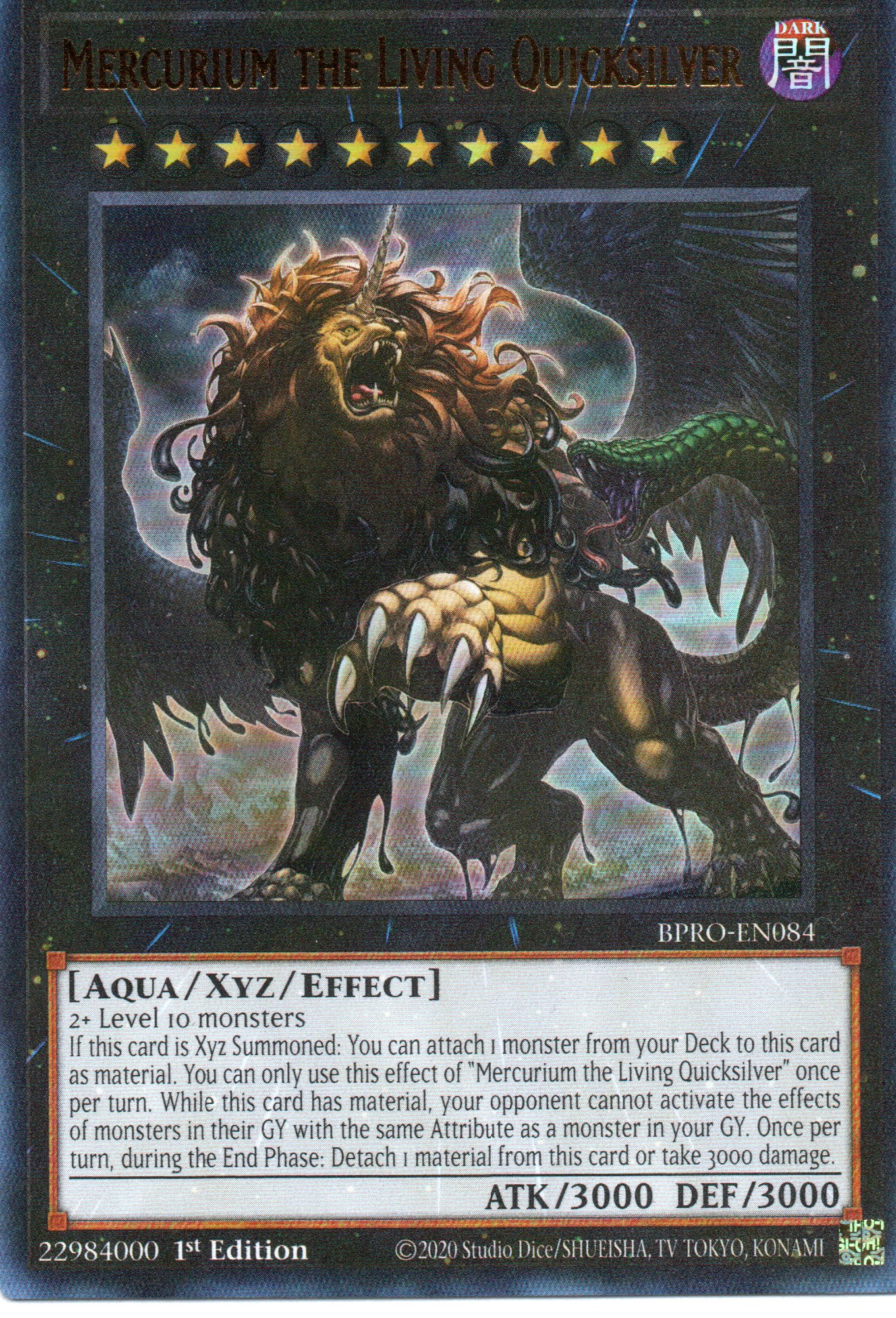 Mercurium the Living Quicksilver BPRO-EN084 Ultra Rare