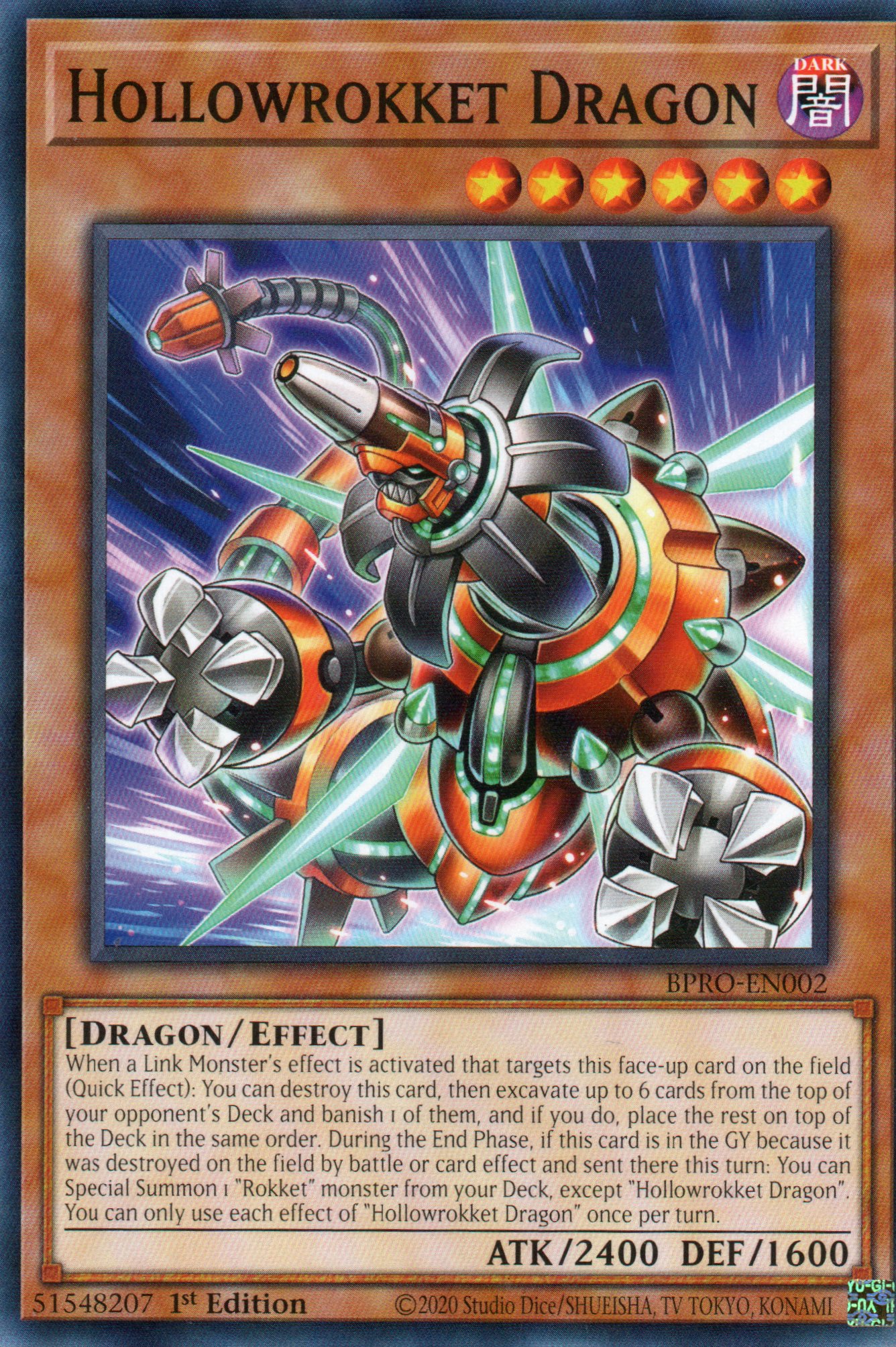 Hollowrokket Dragon BPRO-EN002 Common