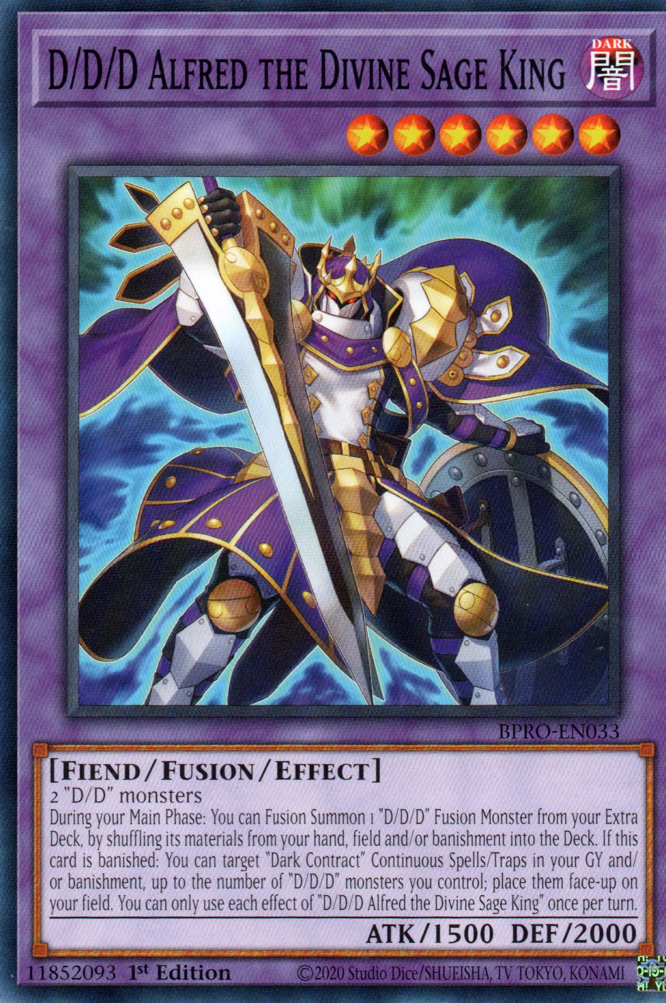D/D/D Alfred the Divine Sage King BPRO-EN033 Common