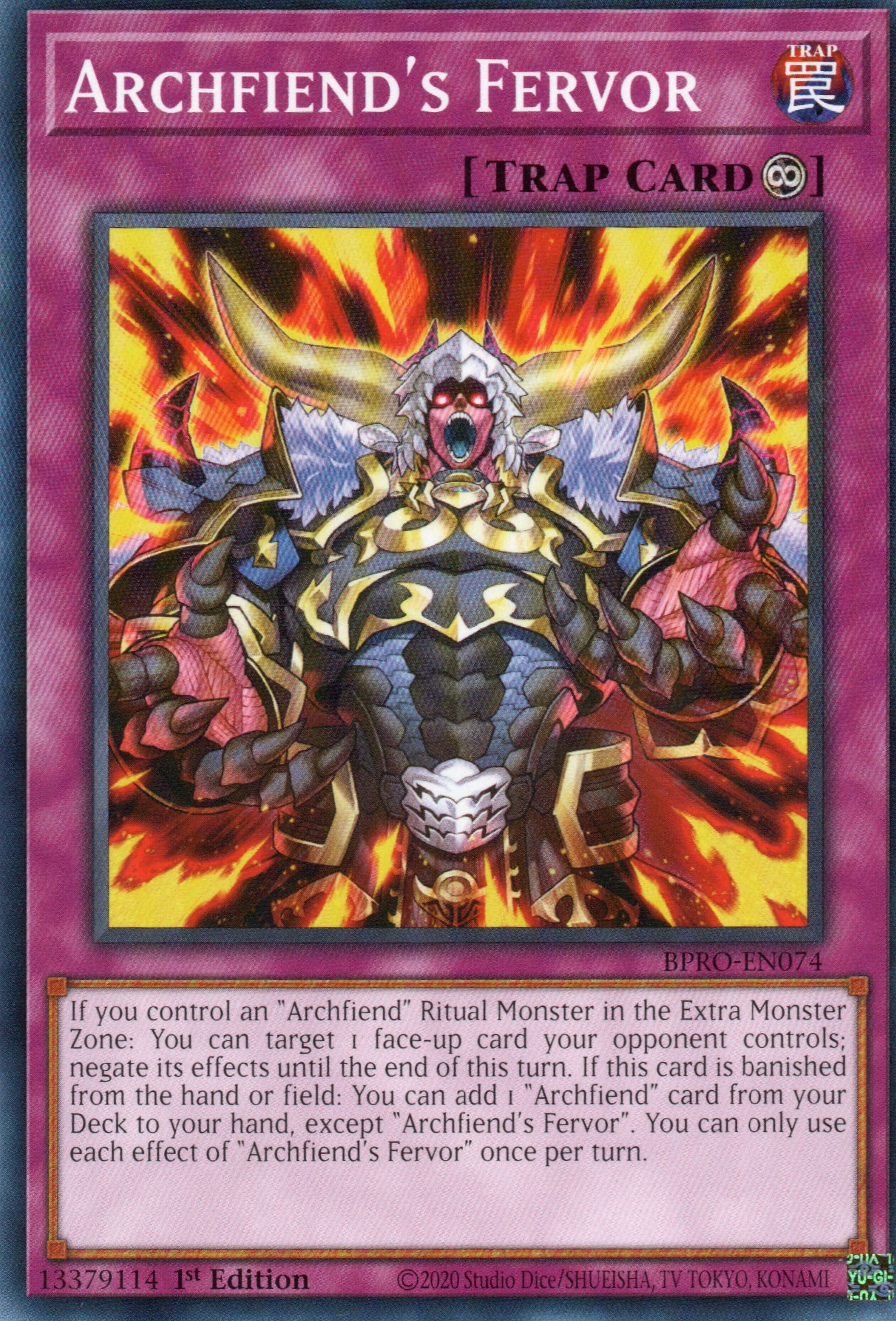 Archfiend's Fervor BPRO-EN074 Common