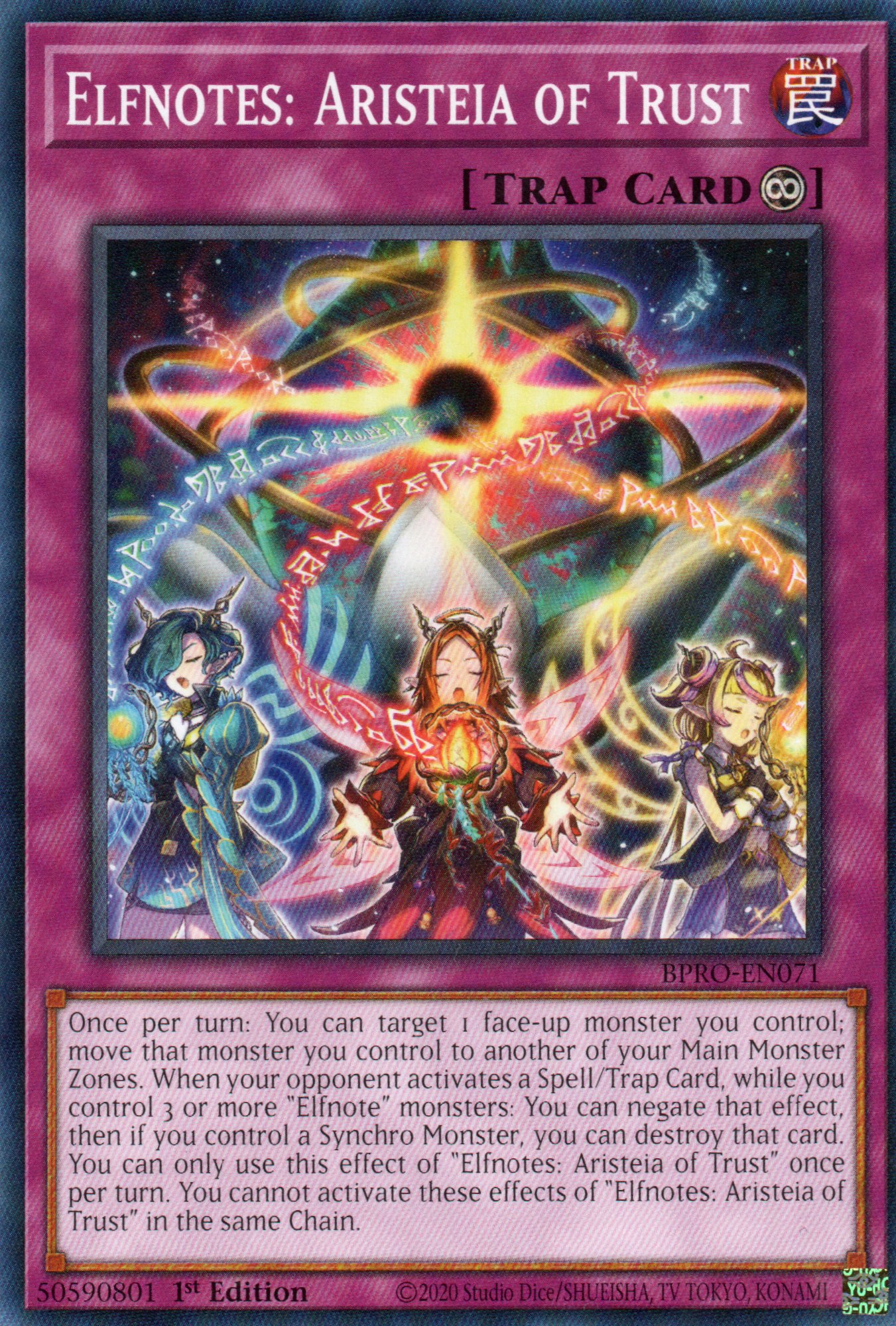 Elfnotes: Aristeia of Trust BPRO-EN071 Common