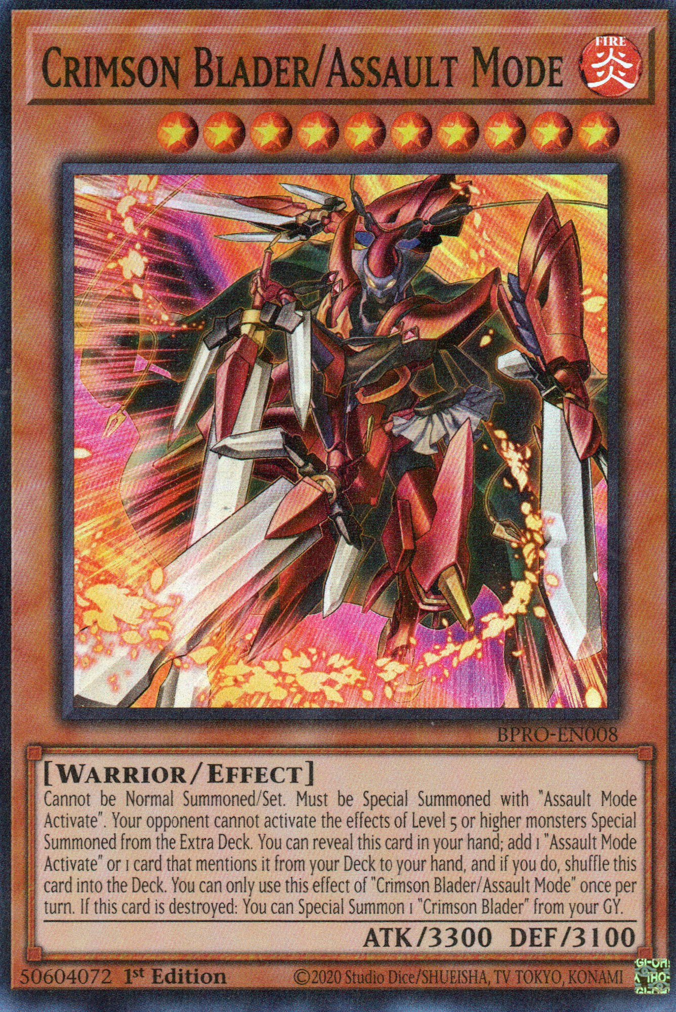 Crimson Blader/Assault Mode BPRO-EN008 Super Rare