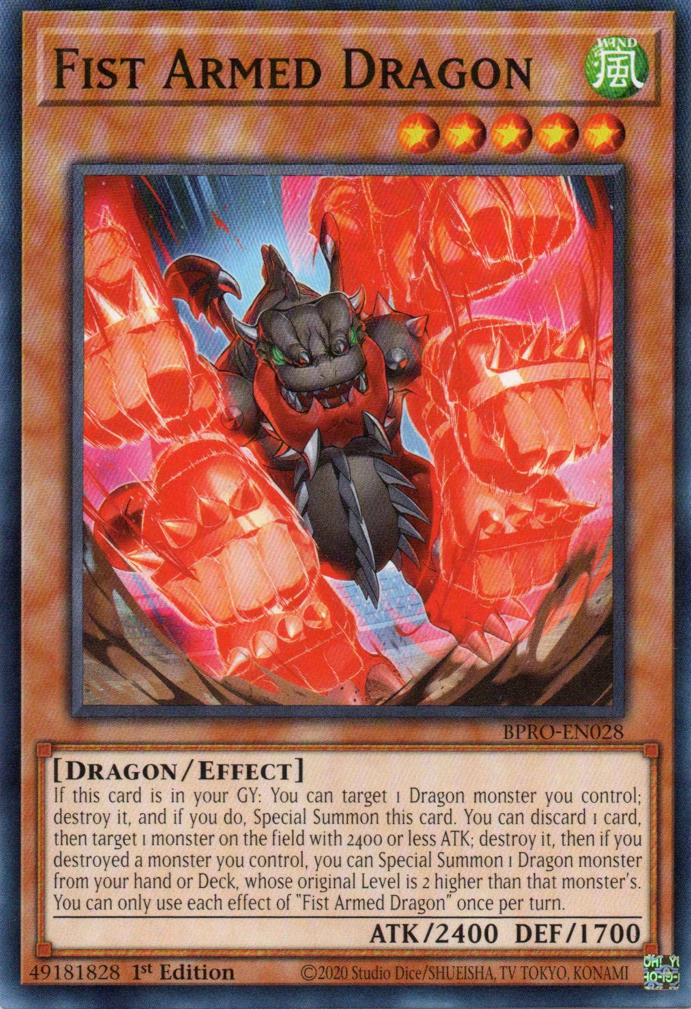 Fist Armed Dragon BPRO-EN028 Common
