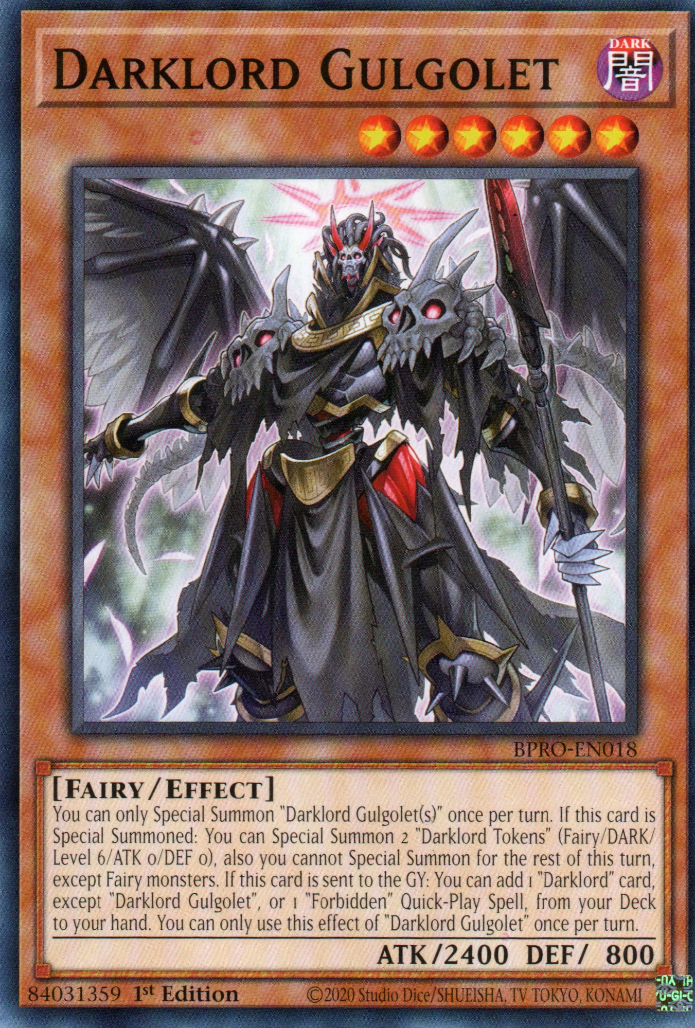 Darklord Gulgolet BPRO-EN018 Common