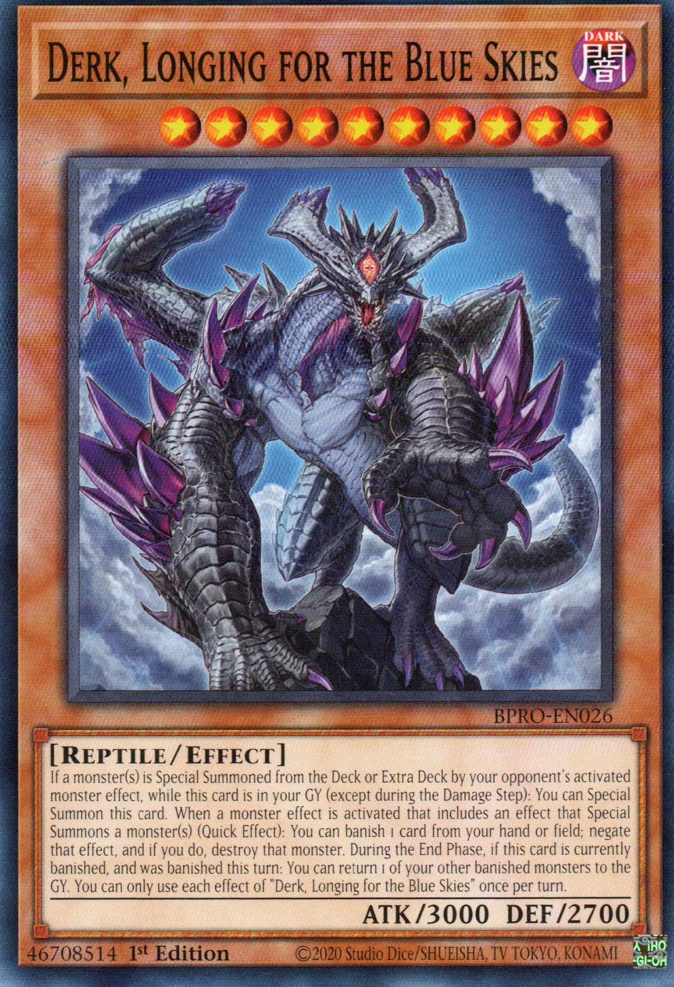 Derk, Longing for the Blue Skies BPRO-EN026 Common