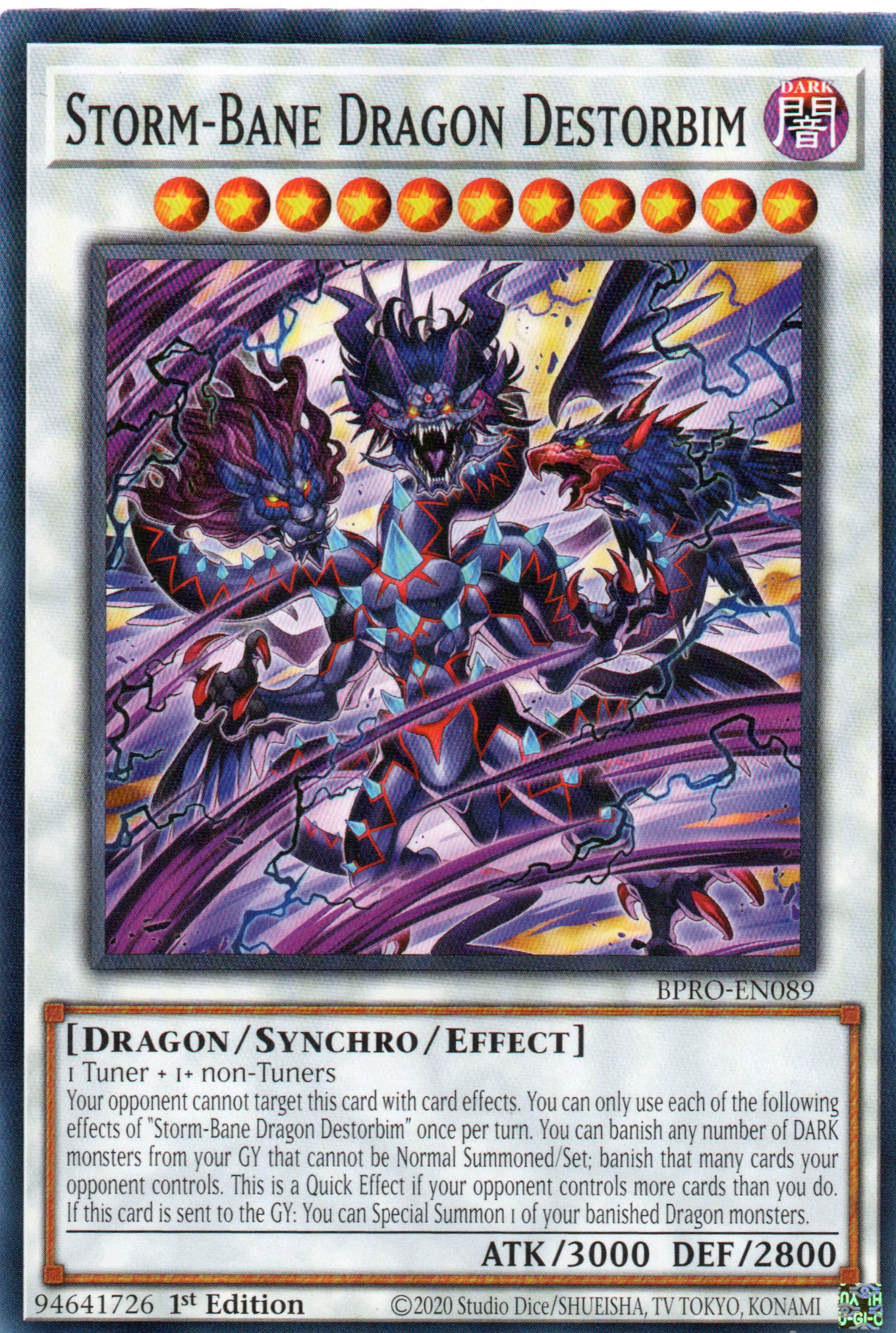 Storm-Bane Dragon Destorbim BPRO-EN089 Common