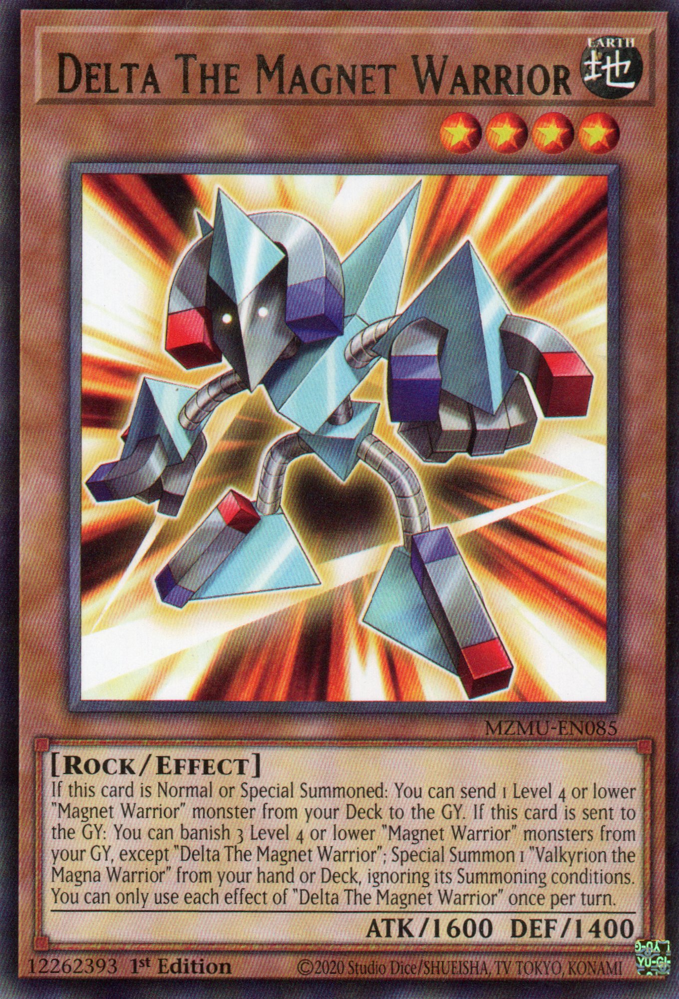 Delta The Magnet Warrior MZMU-EN085 Rare