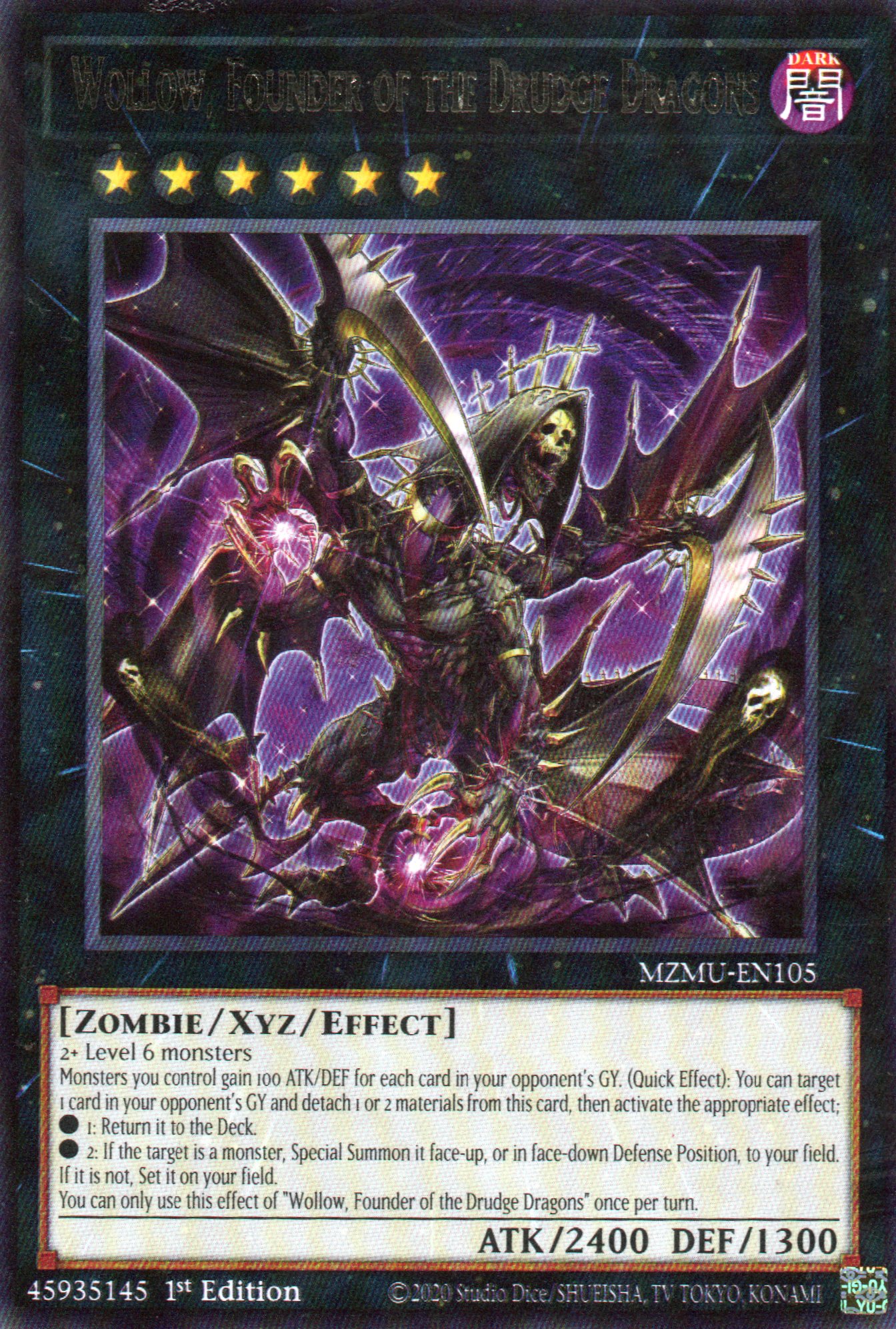 Wollow, Founder of the Drudge Dragons MZMU-EN105 Rare