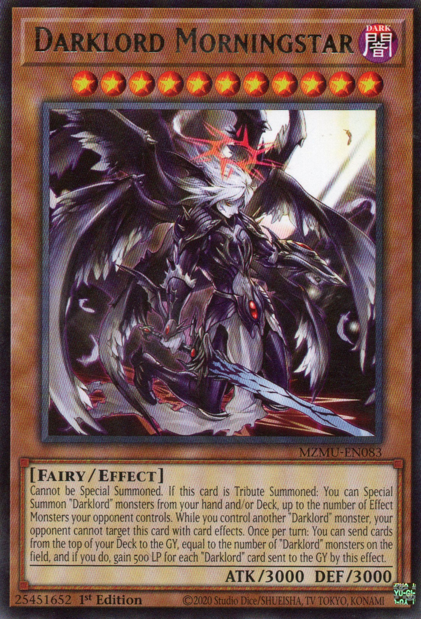 Darklord Morningstar MZMU-EN083 Rare