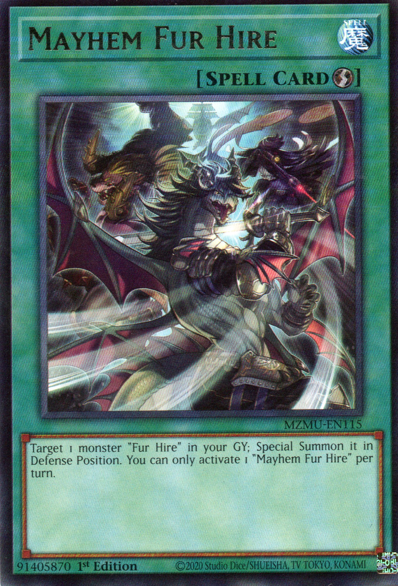 Mayhem Fur Hire MZMU-EN115 Rare