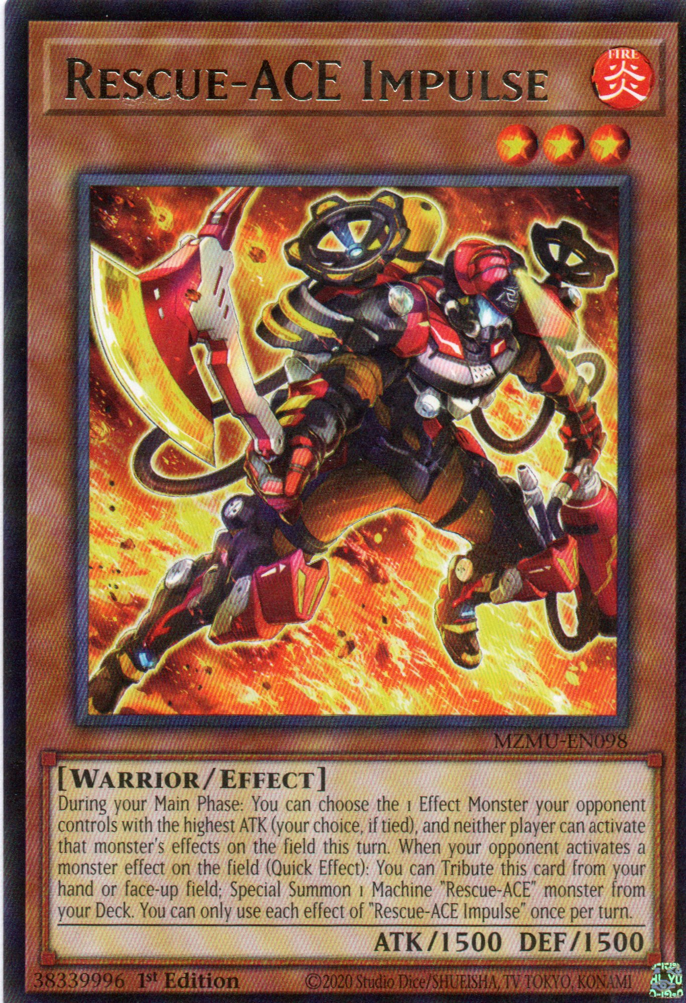 Rescue-ACE Impulse MZMU-EN098 Rare