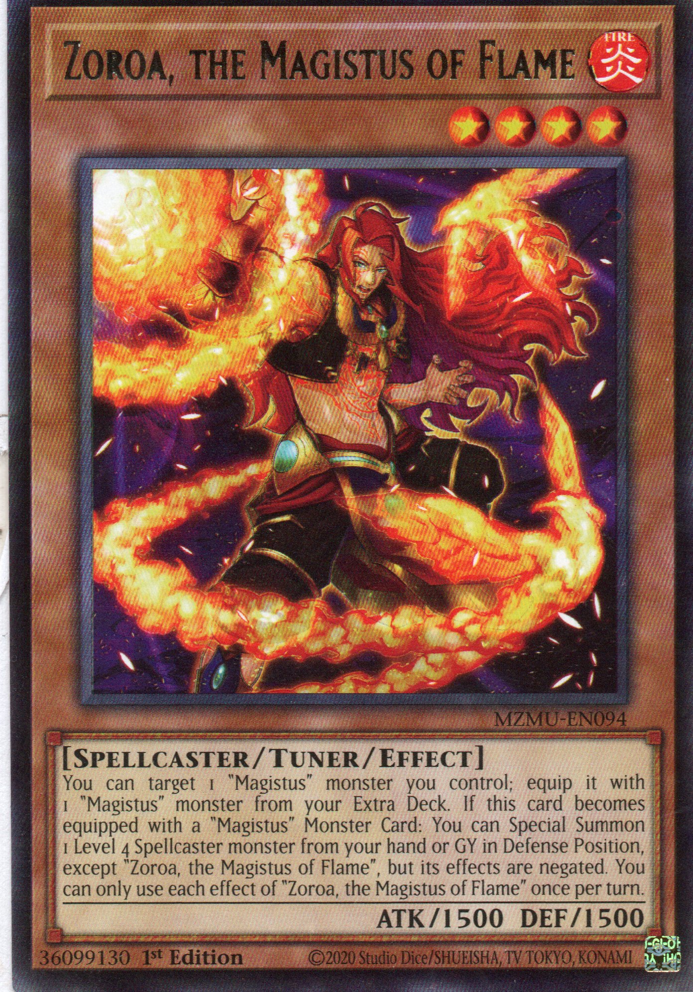 Zoroa, the Magistus of Flame MZMU-EN094 Rare