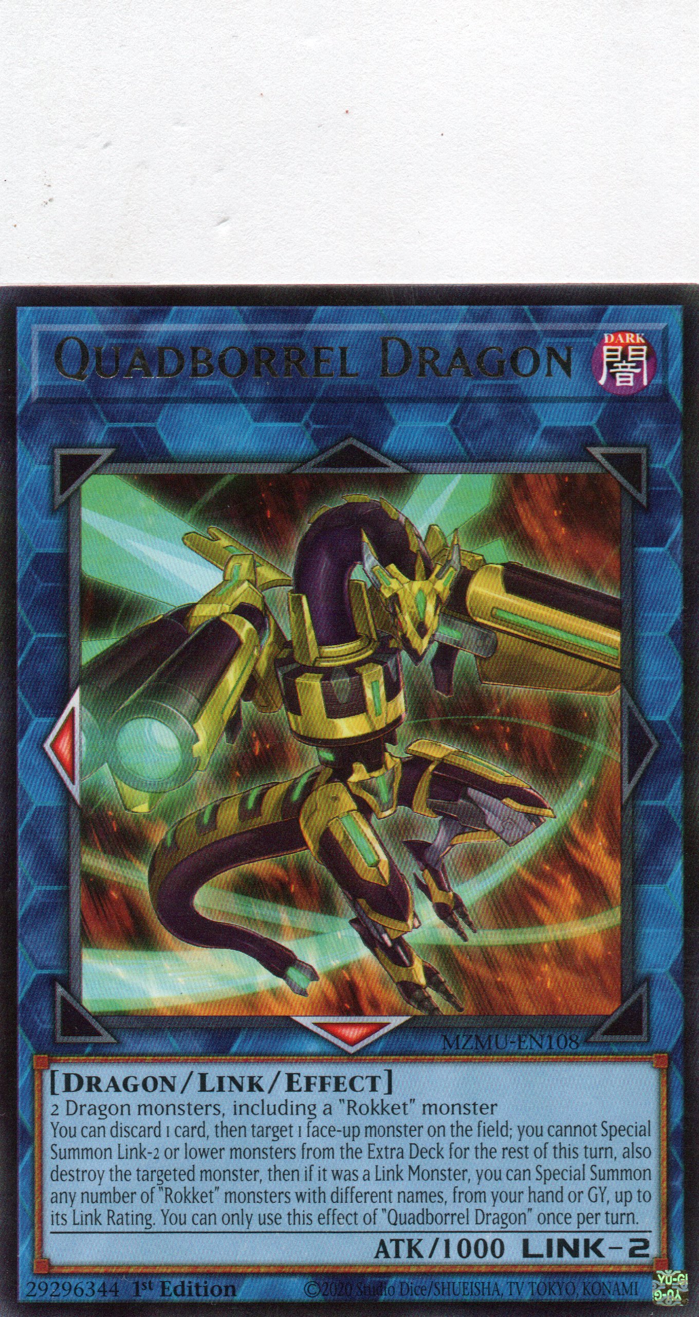 Quadborrel Dragon MZMU-EN108 Rare