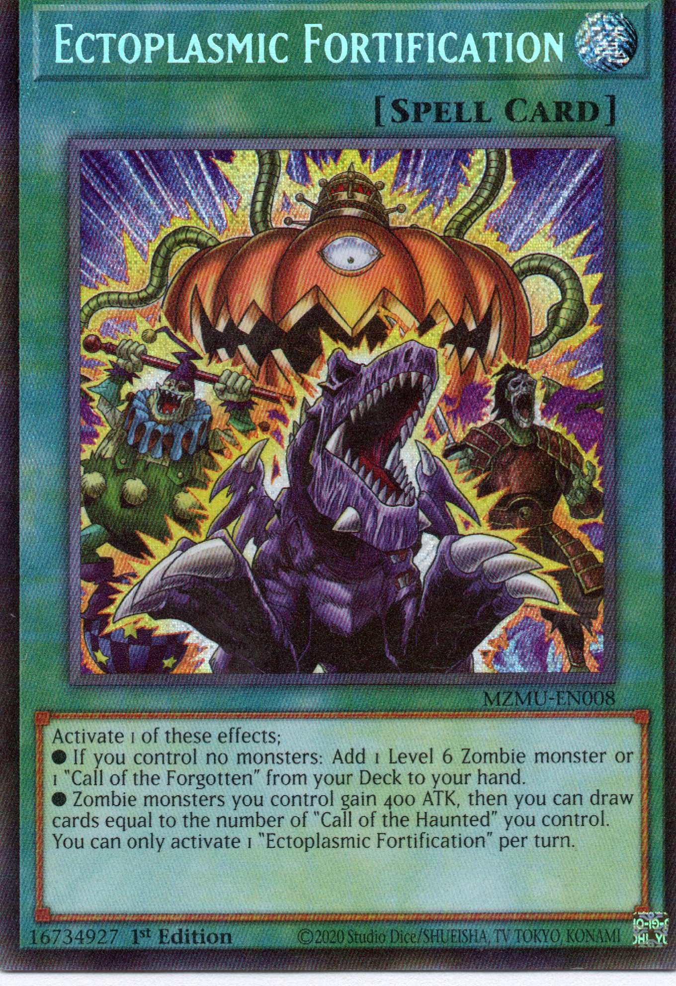 Pumpking the King of Grave Ghosts MZMU-EN001 Secret Rare