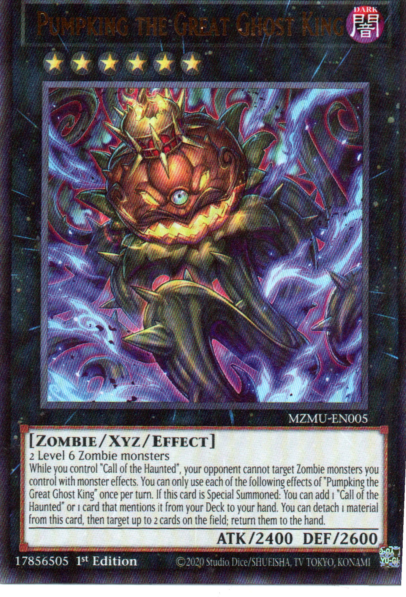 Pumpking the Great Ghost King MZMU-EN005 Ultra Rare