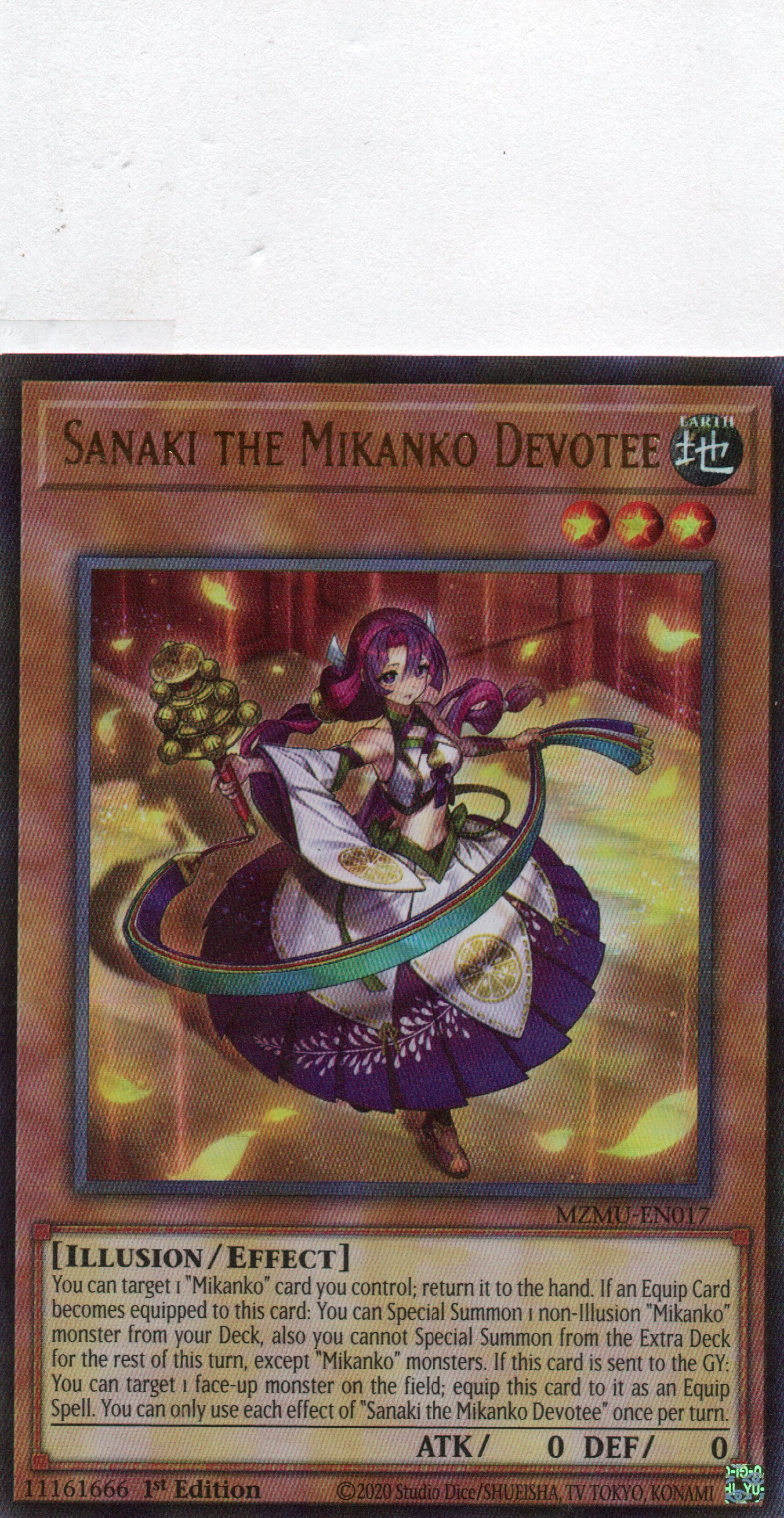 Sanaki the Mikanko Devotee MZMU-EN017 Ultra Rare