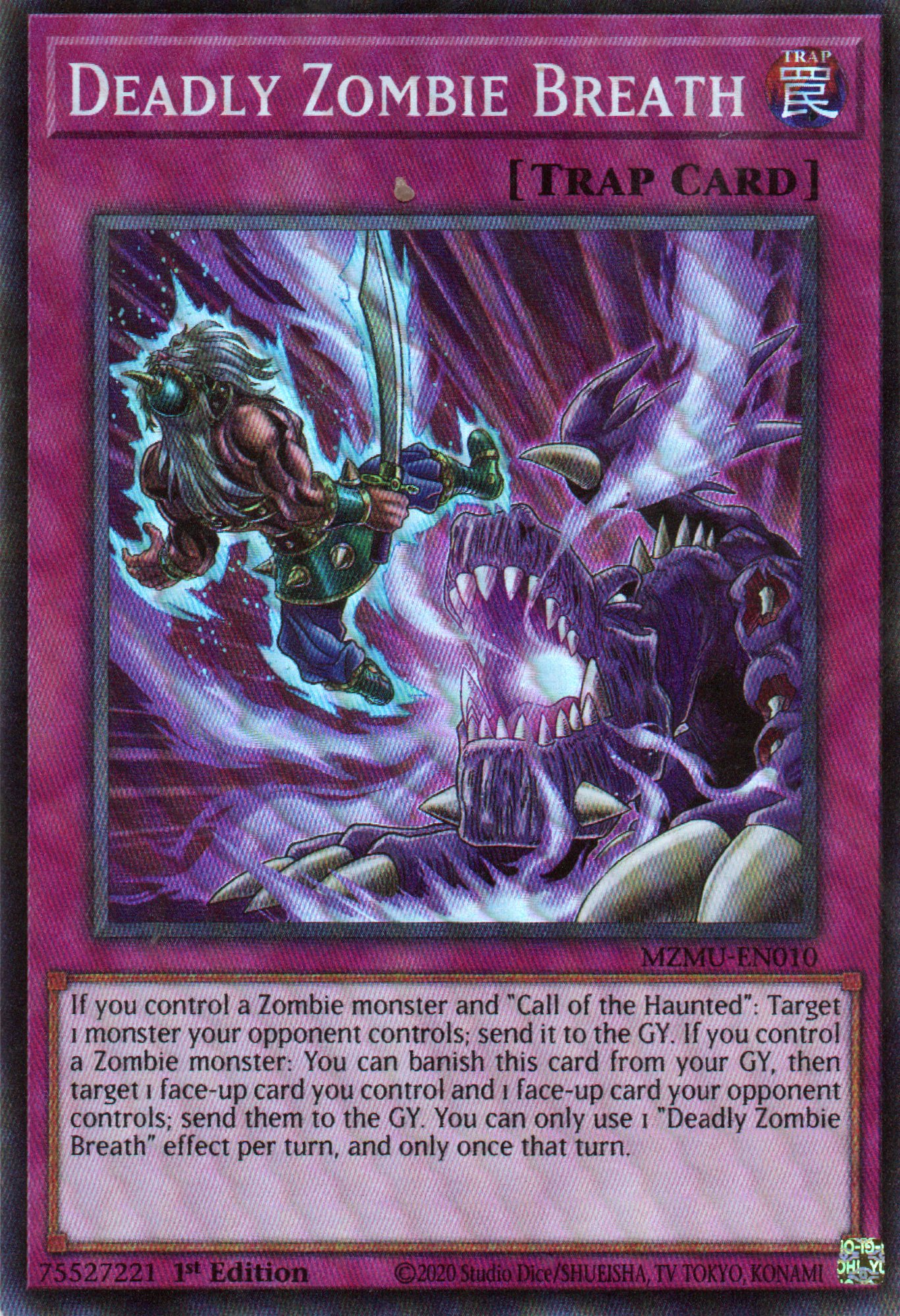 Deadly Zombie Breath MZMU-EN010 Super Rare