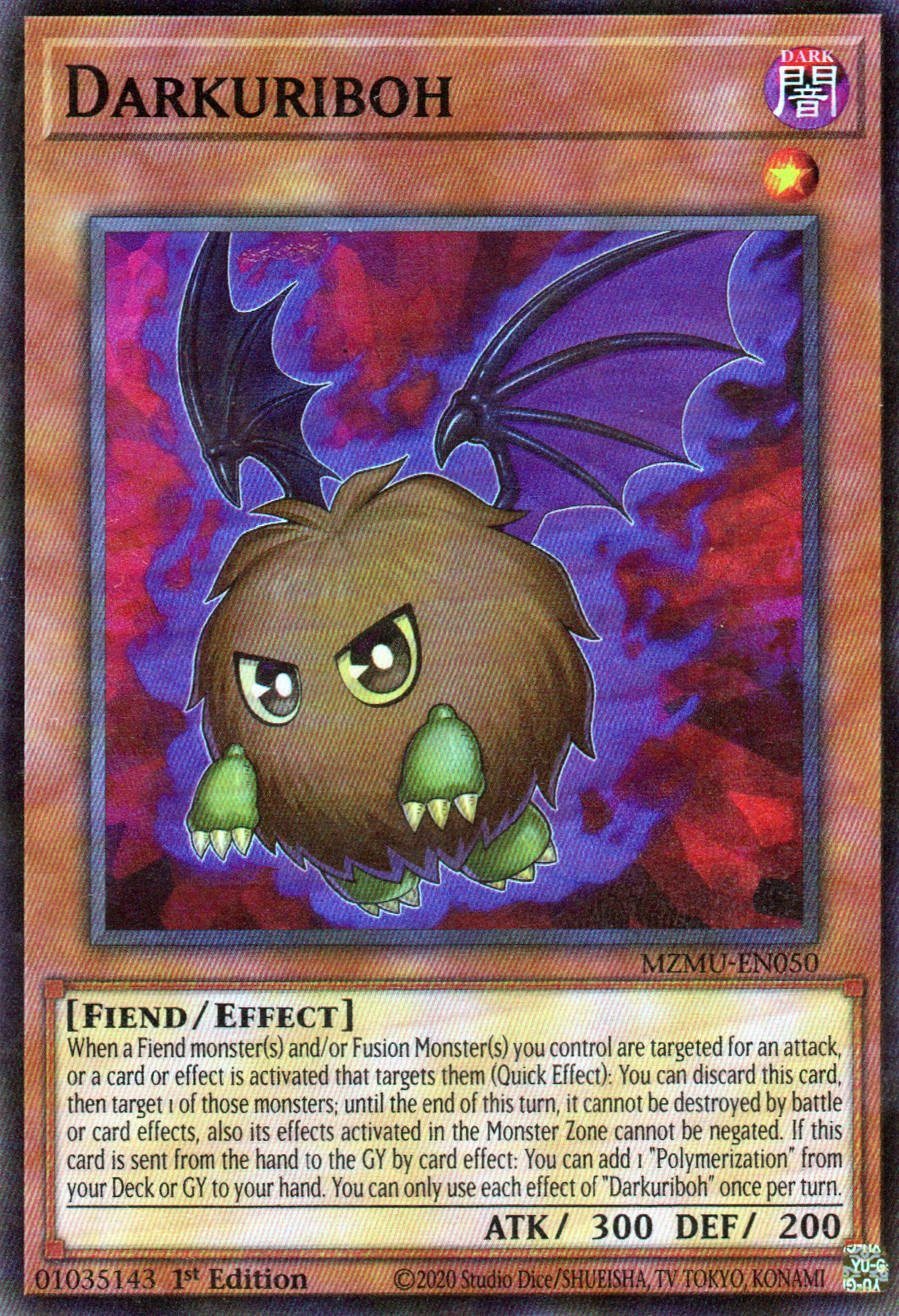 Darkuriboh MZMU-EN050 Super Rare
