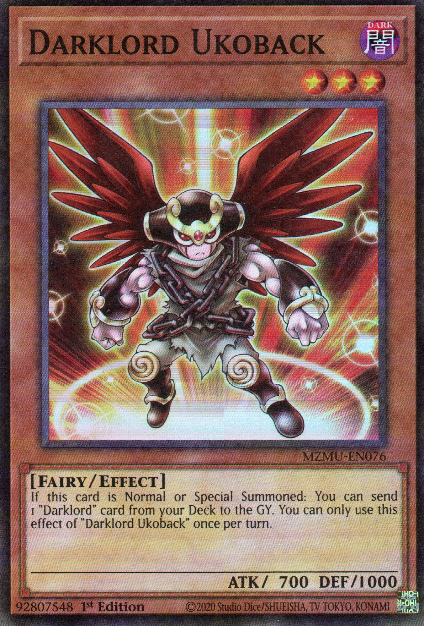 Darklord Ukoback MZMU-EN076 Super Rare