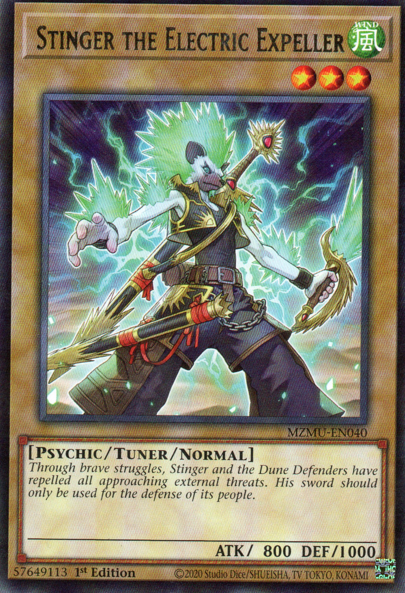 Stinger the Electric Expeller MZMU-EN040 Rare