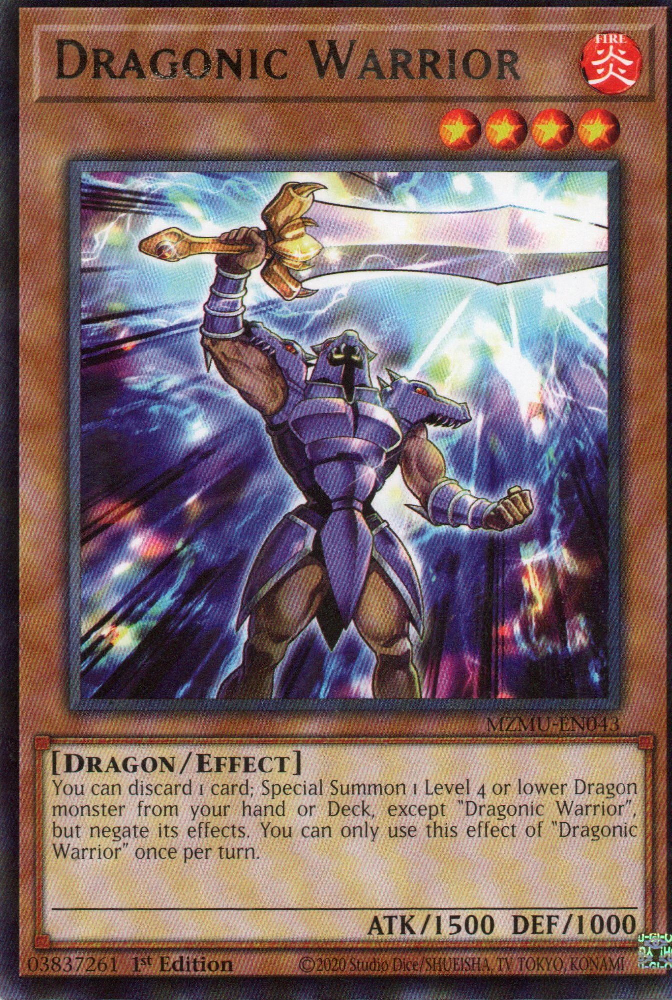 Dragonic Warrior MZMU-EN043 Rare