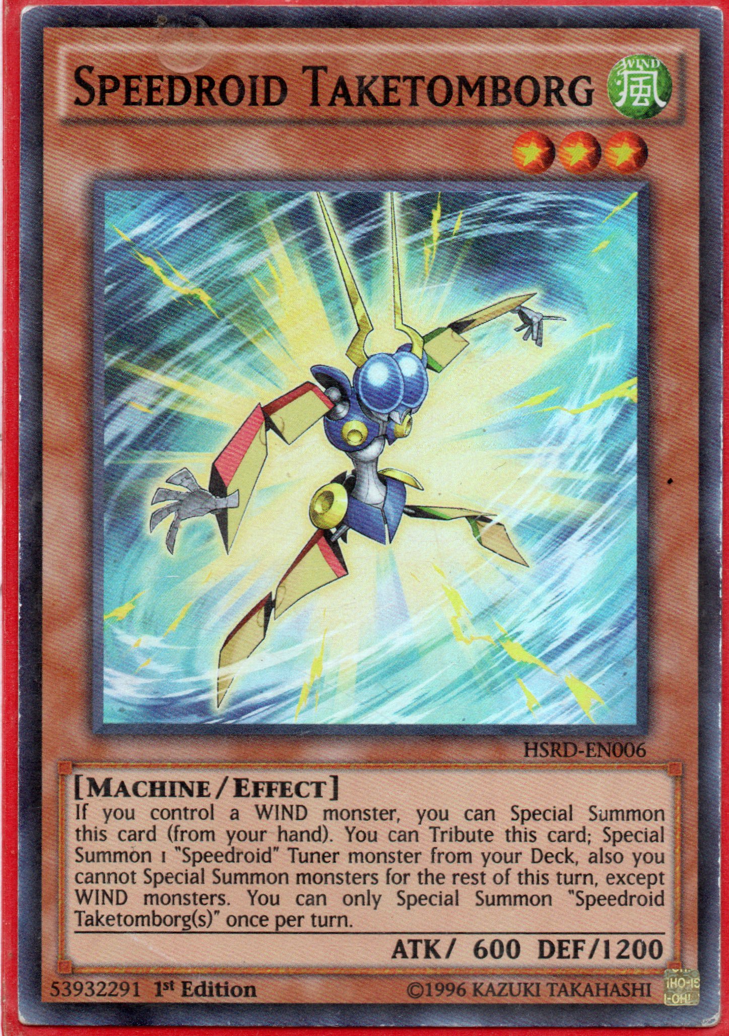 Speedriod Taketomborg HSRD-EN006 Super rare