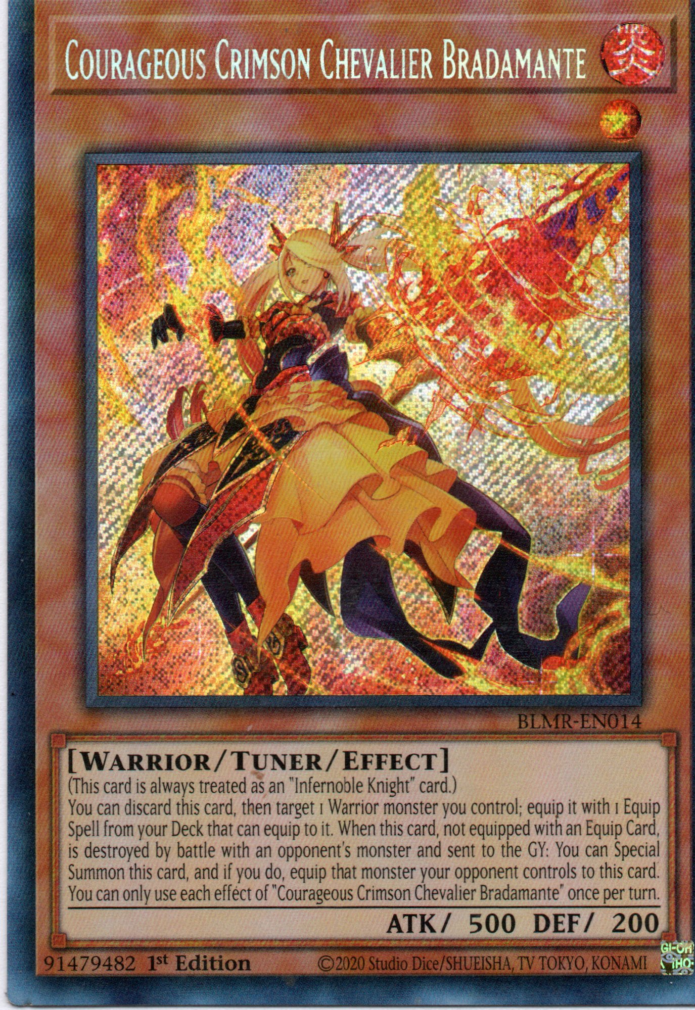 Courageous Crimson Chevalier Bradamante BLMR-EN014 Secret rare