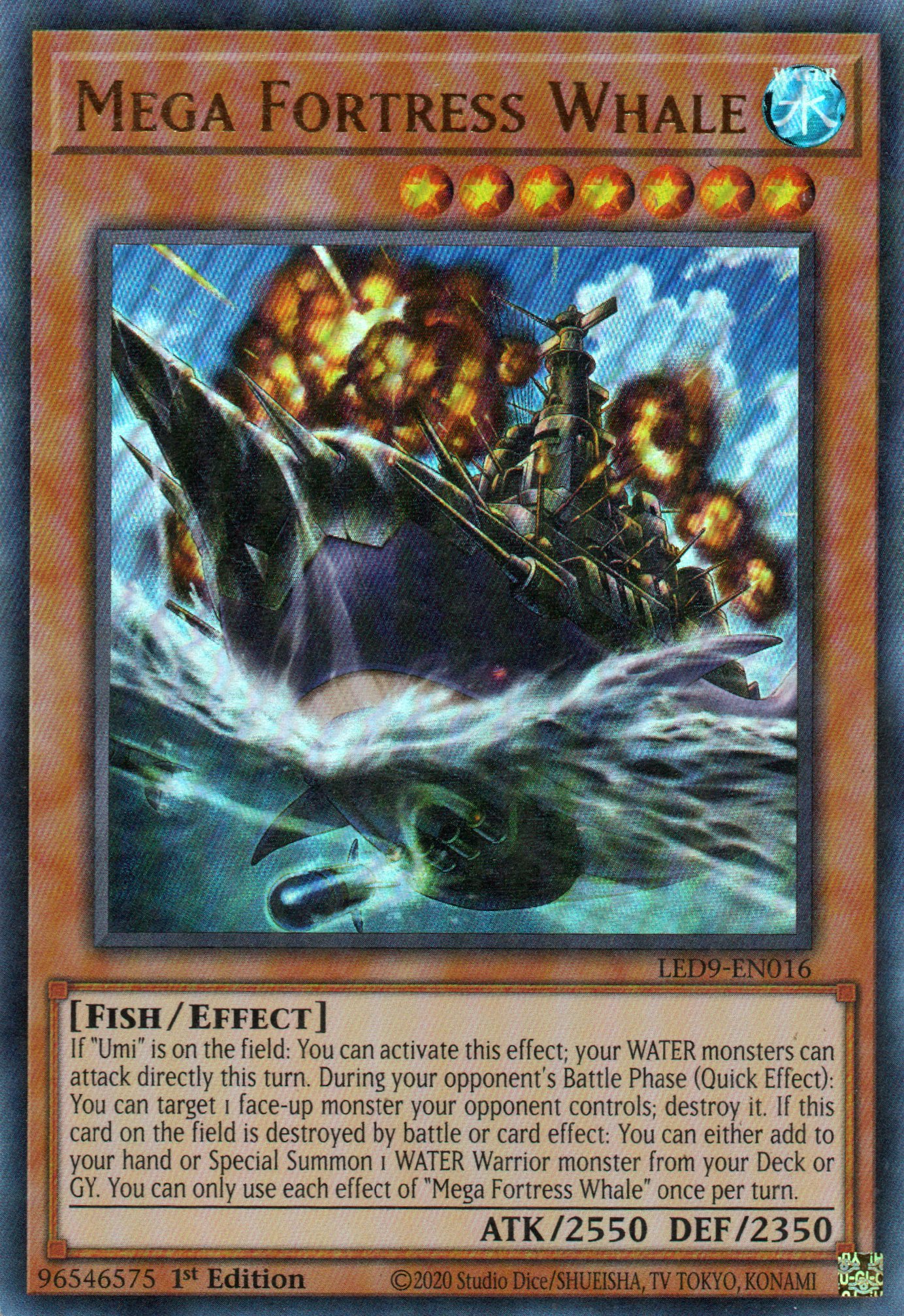 Mega Fortress Whale LED9-EN016 Ultra rare