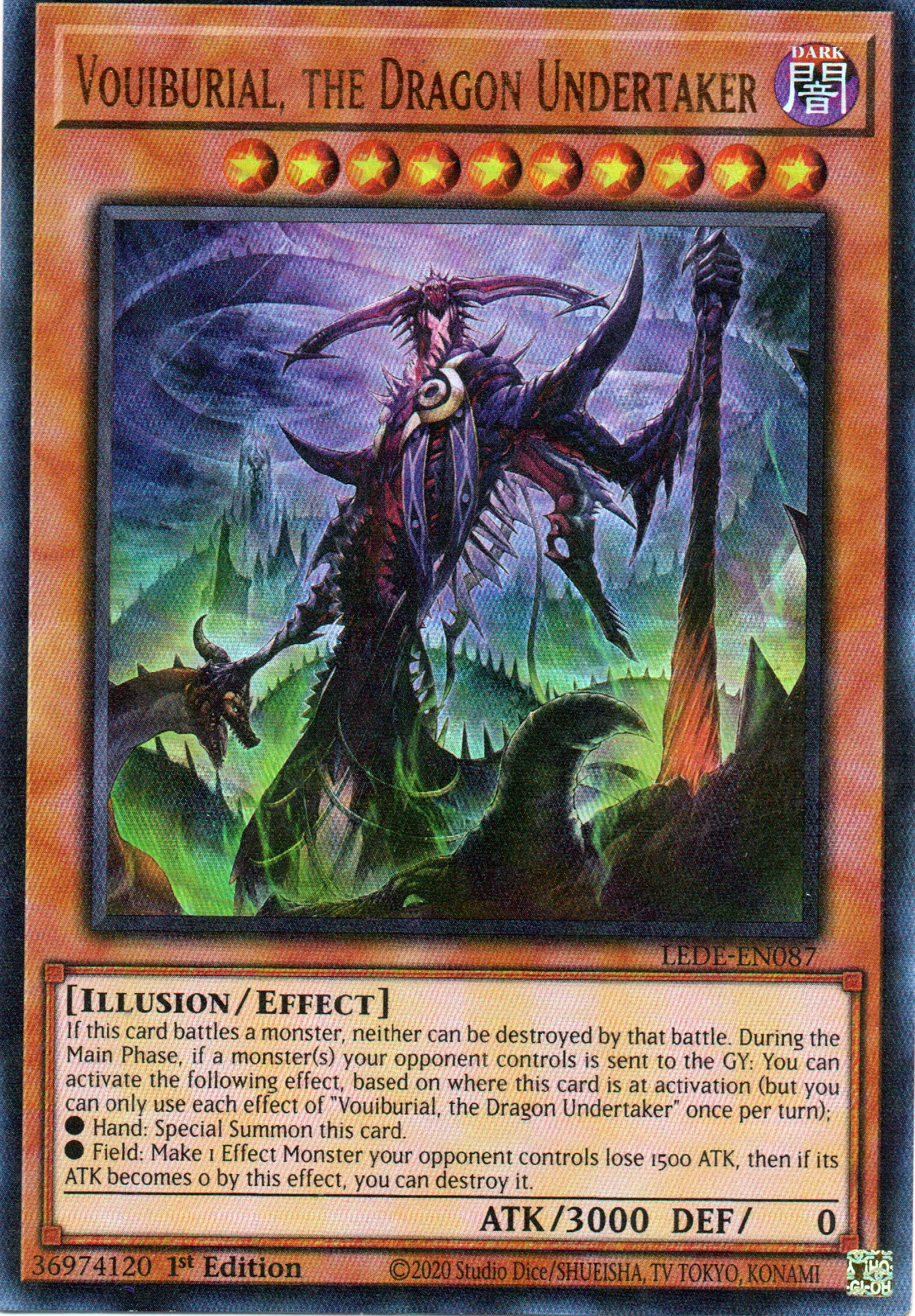 Vouiburial, the Dragon Undertaker LEDE-EN087 Ultra rare