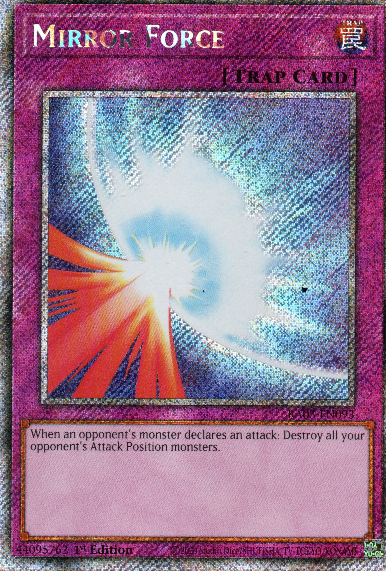 Mirror Force RA03-EN093 Platinum rare