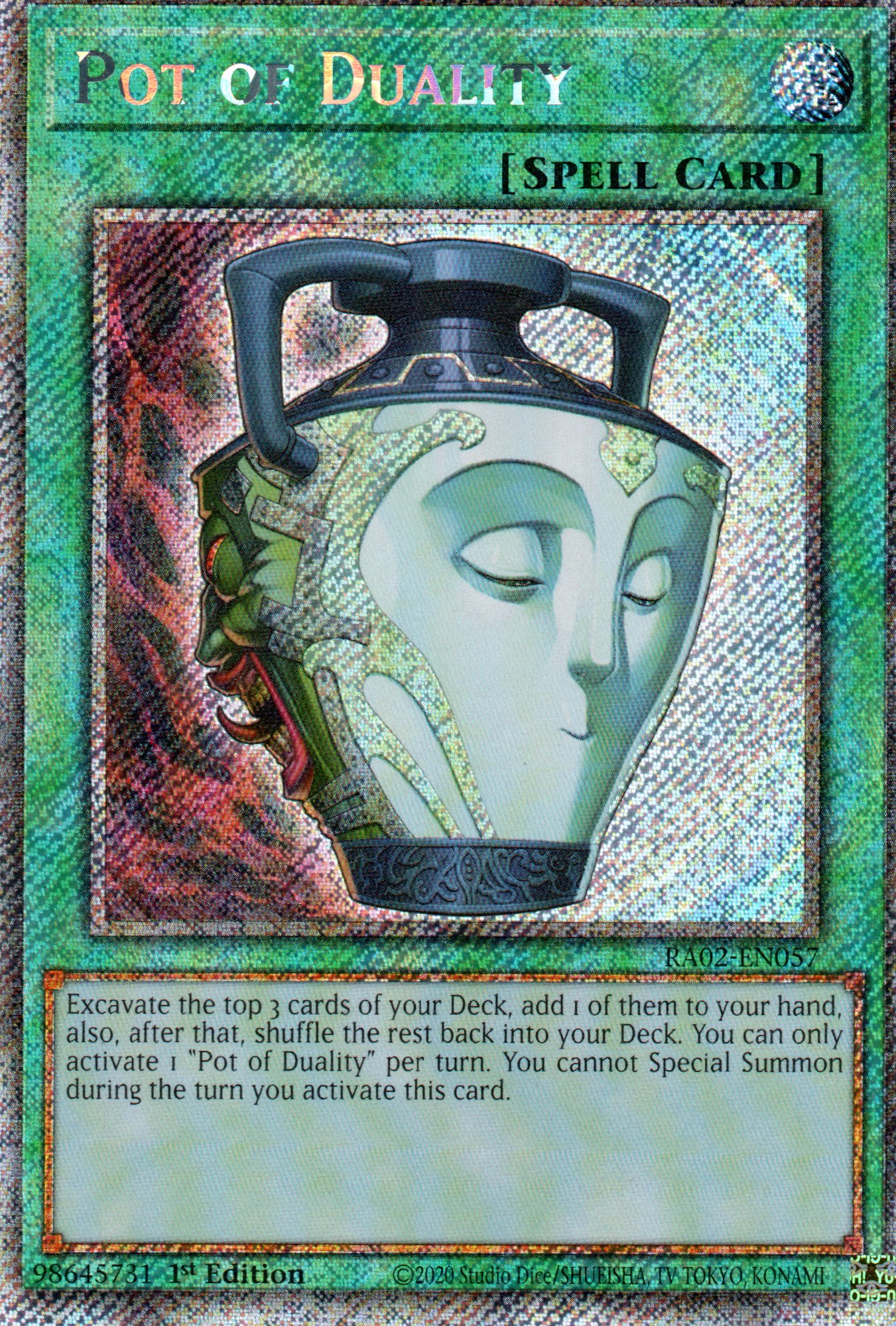 Pot of Duality RA02-EN057 Platinum rare