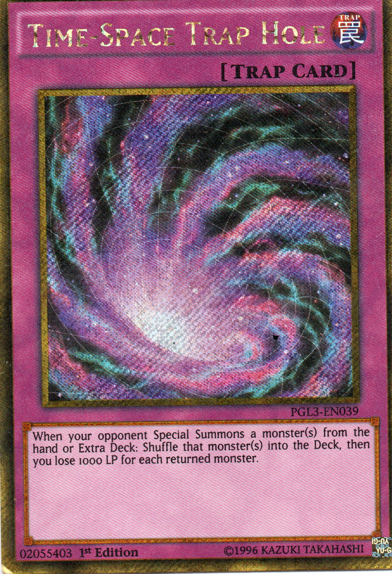 Time-Space Trap Hole PGL3-EN039 Gold rare